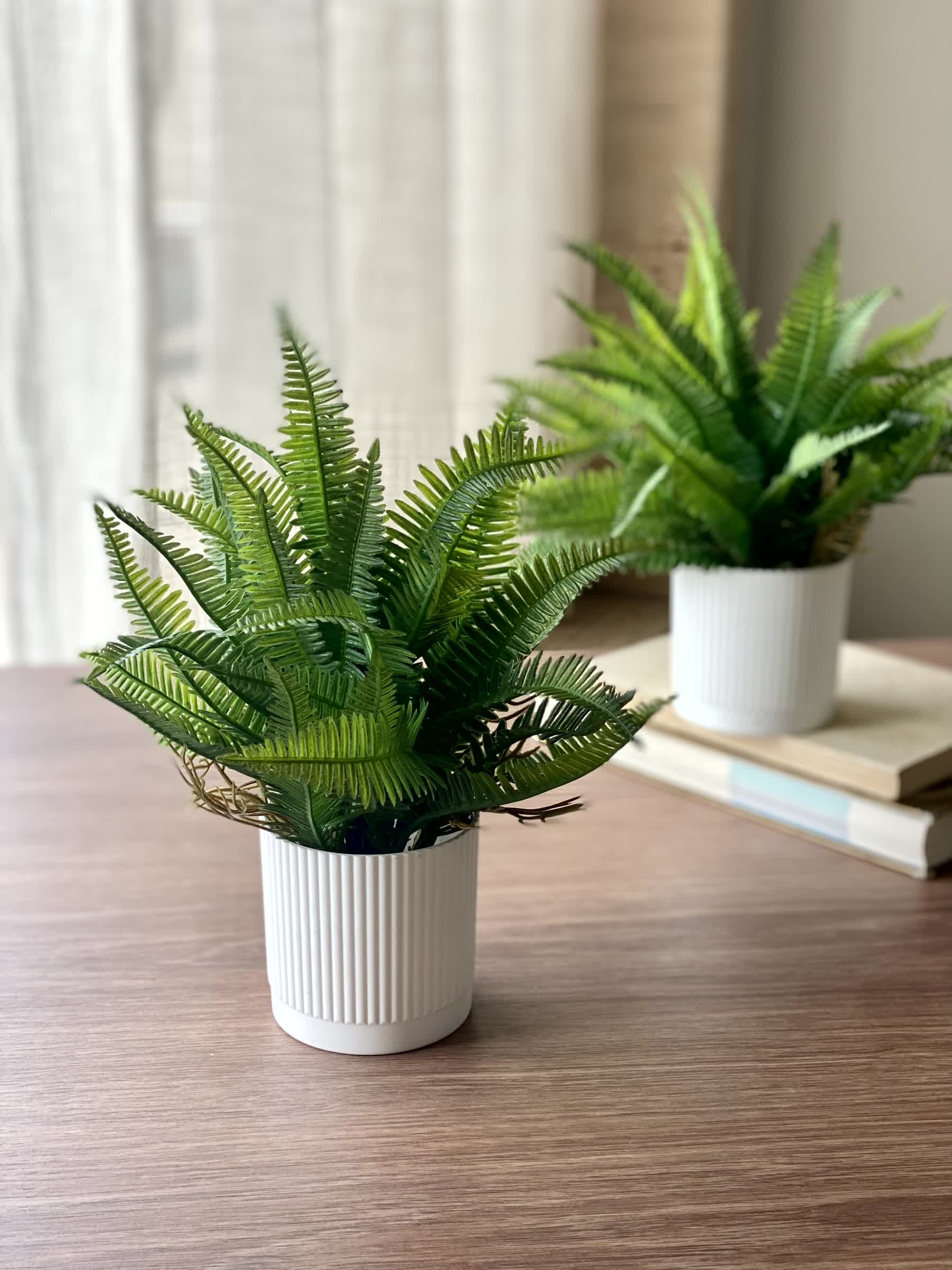 Artificial Lush Fern Plant - Small (Set of 2)