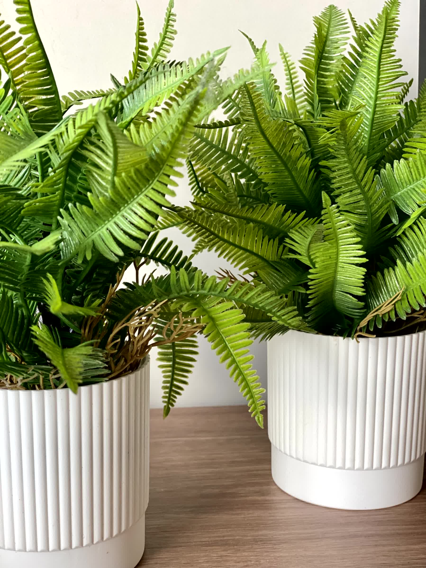 Artificial Lush Fern Plant - Medium (Set of 2)