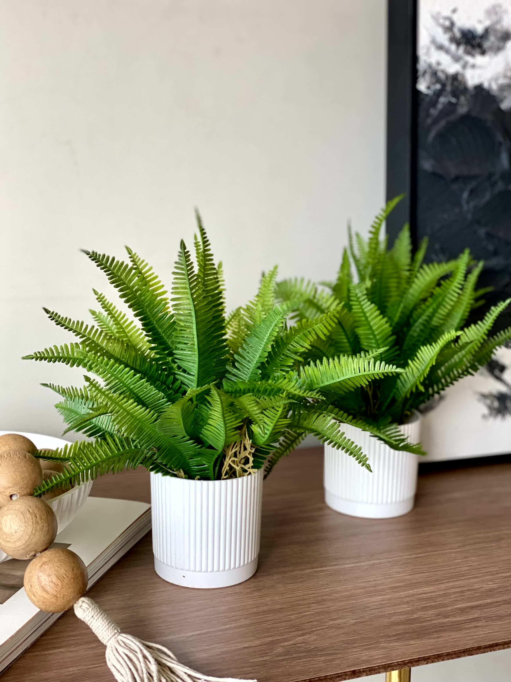 Artificial Lush Fern Plant - Small (Set of 2)