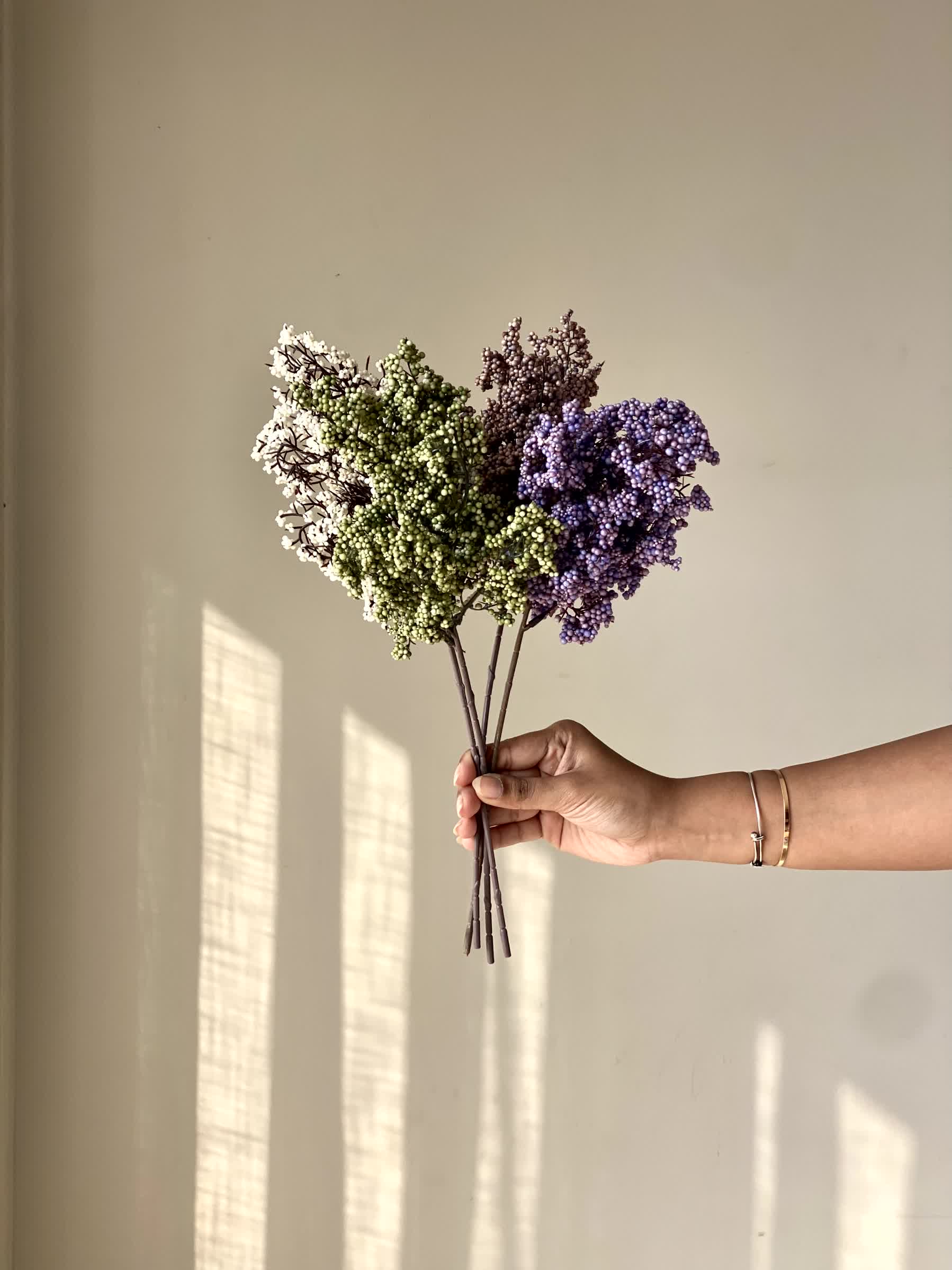 Artificial Wisteria Small Flower Stem - Purple