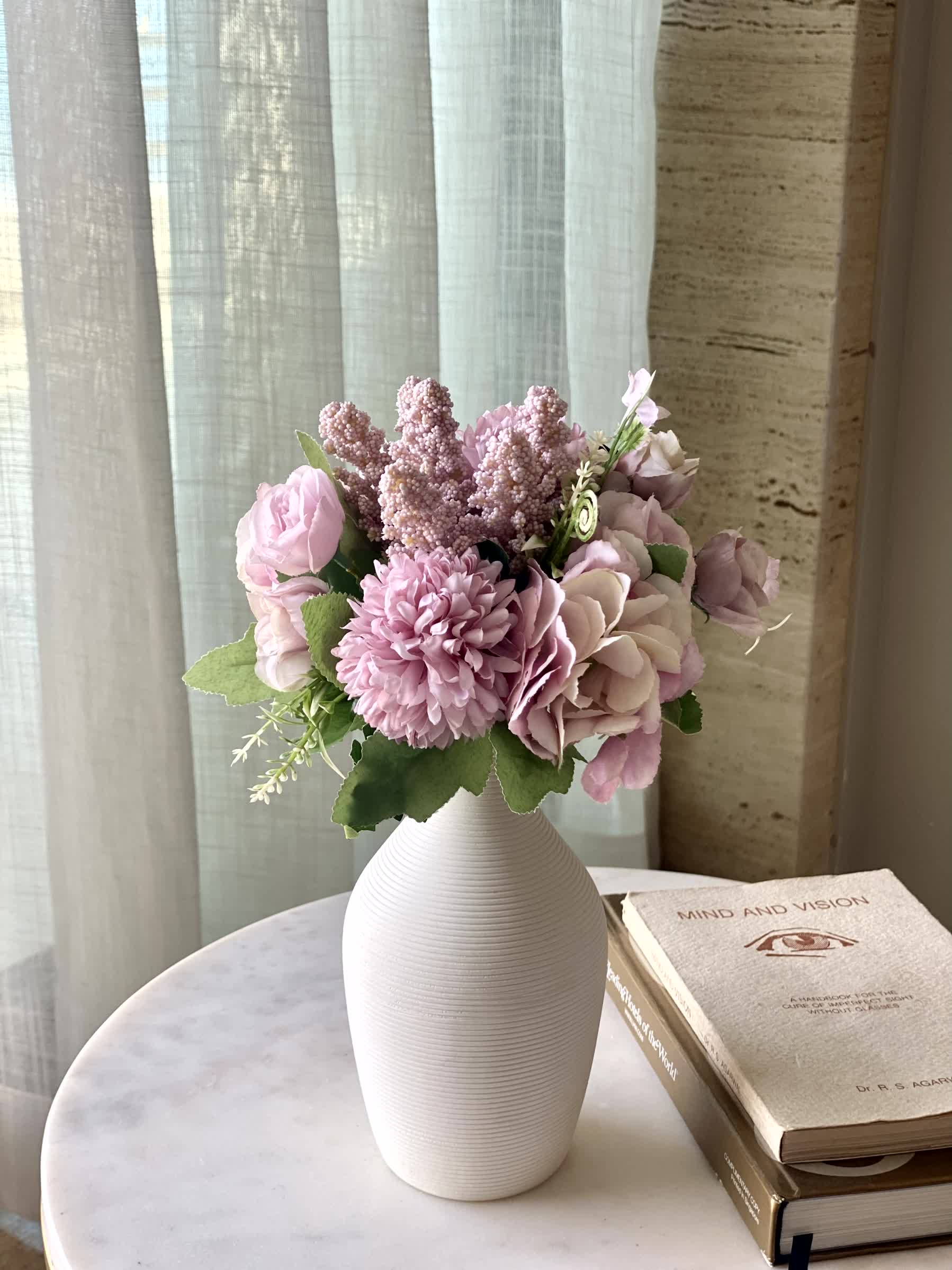 Artificial Chrysanths Bunch - Mauve