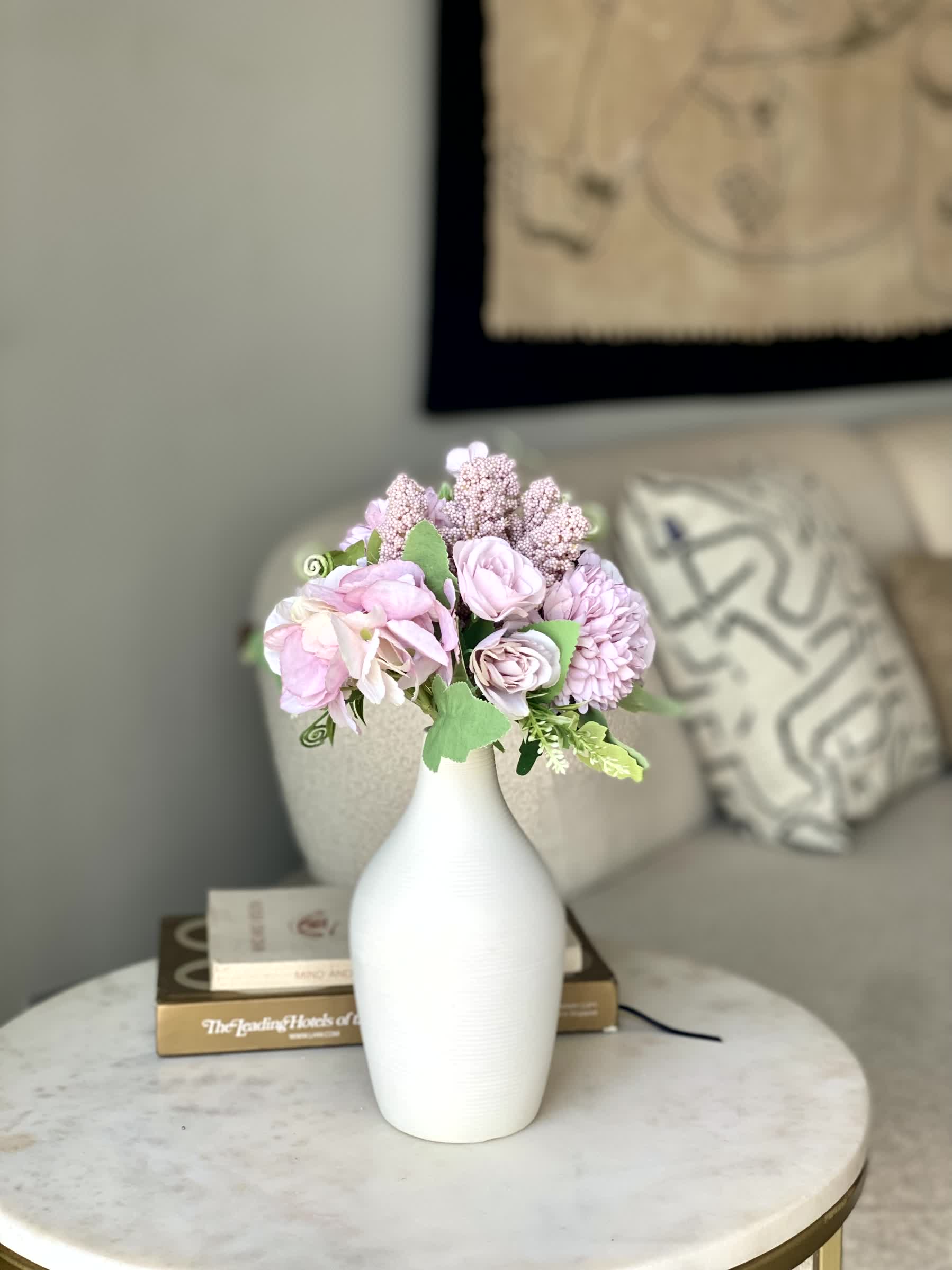 Artificial Chrysanths Bunch - Mauve