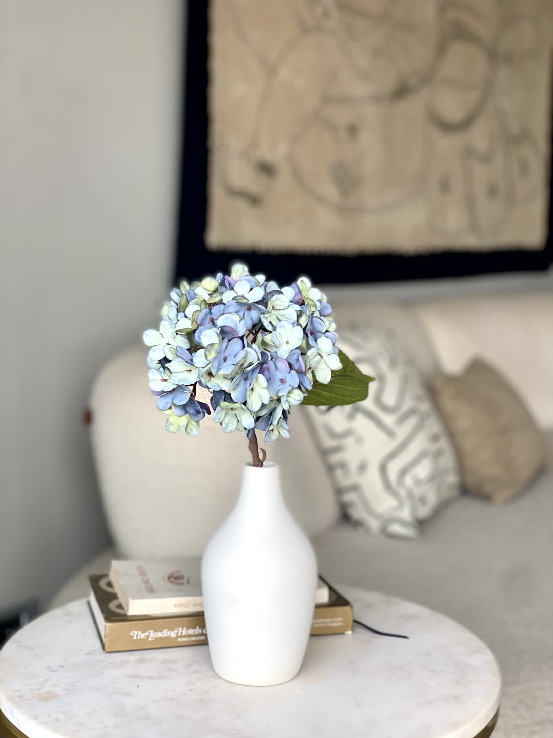 Artificial Primrose Flower Bunch - Blue