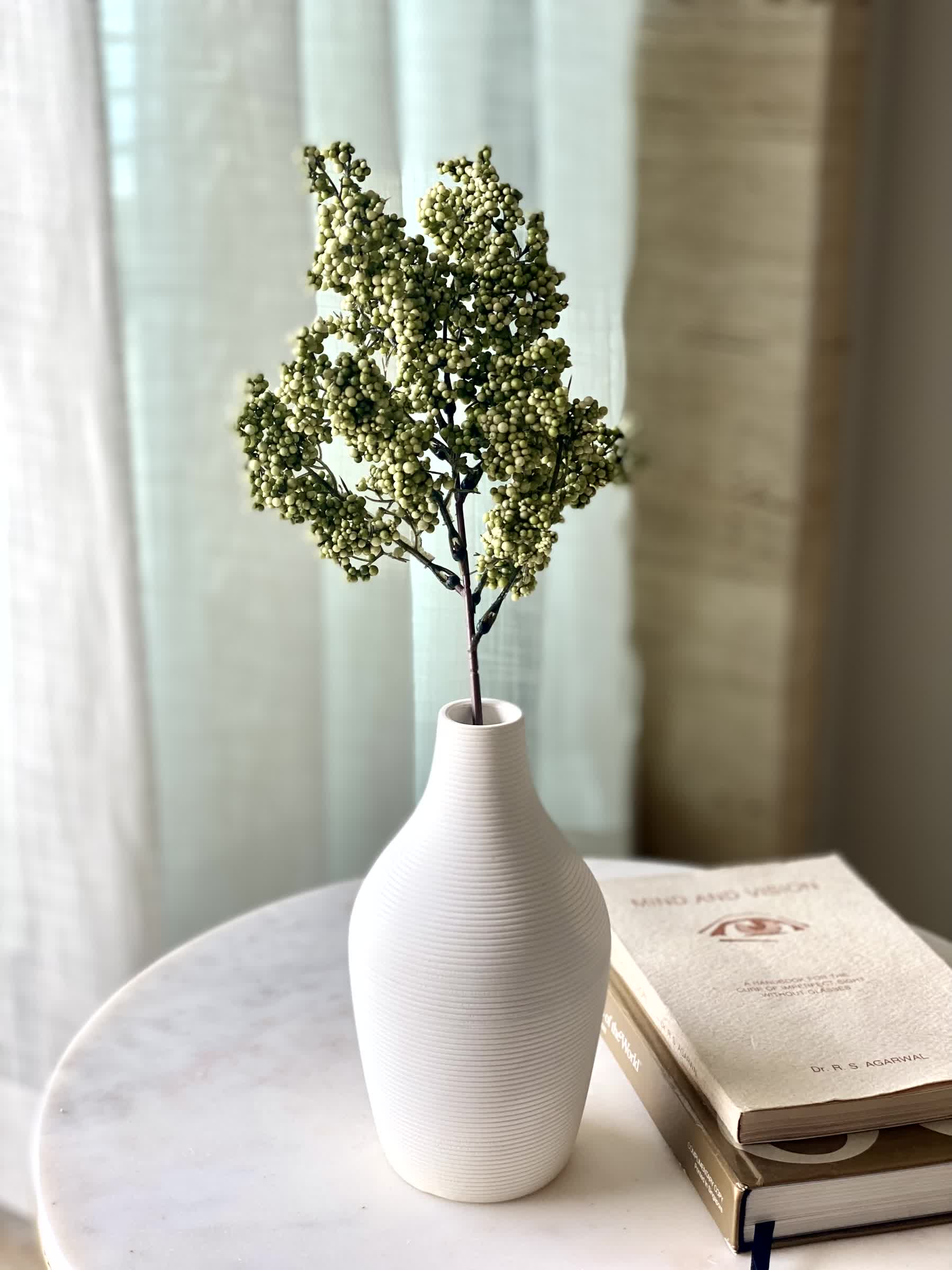 Artificial Wisteria Small Flower Stem - Green (One Stem)