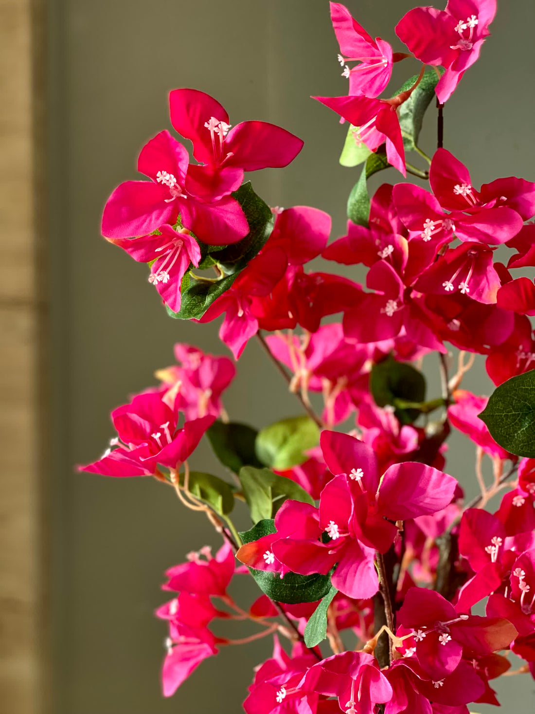 Artificial Blush Bougainvillea Plant - 2 Feet