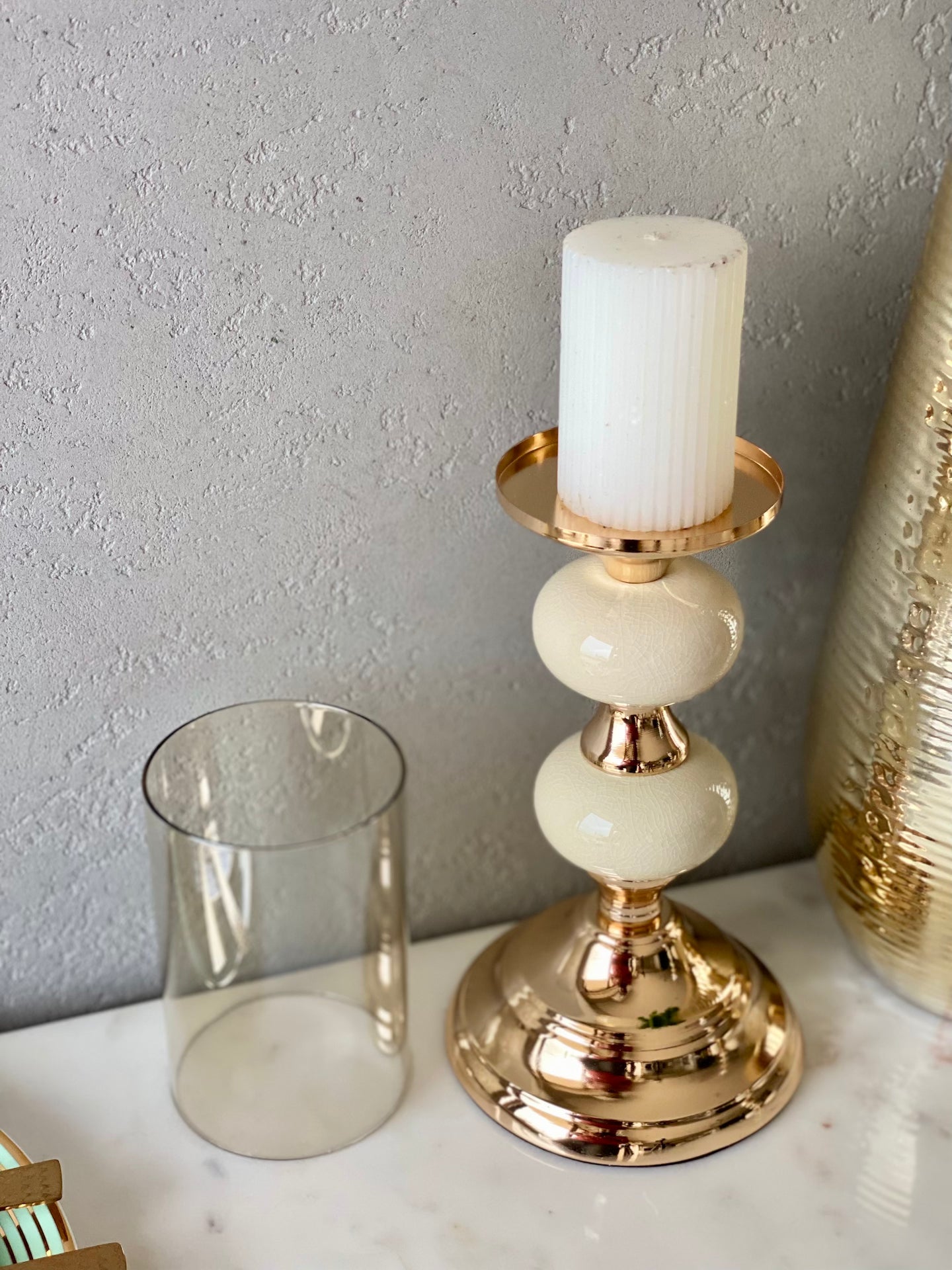 Mystic Medium Candle Stand (Ivory)