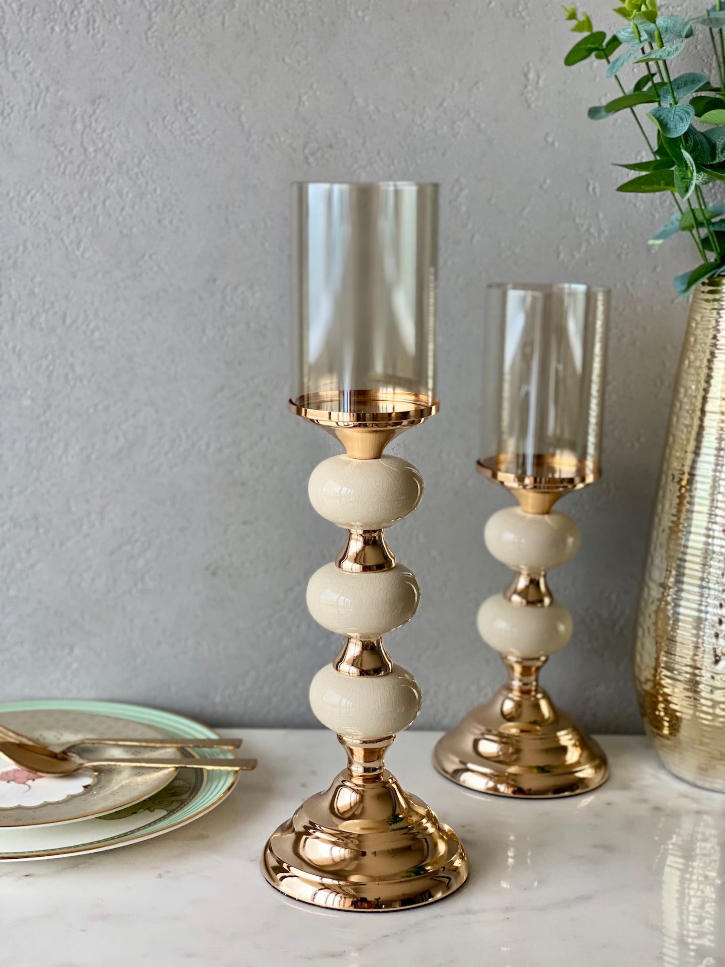 Mystic Large Candle Stand (Ivory)