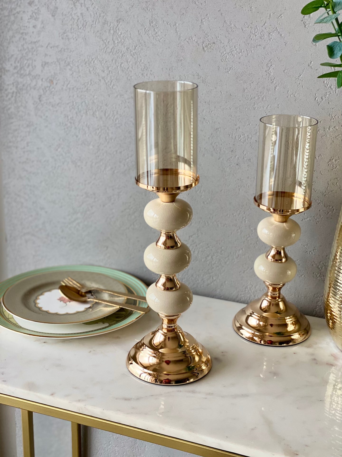 Mystic Large Candle Stand (Ivory)