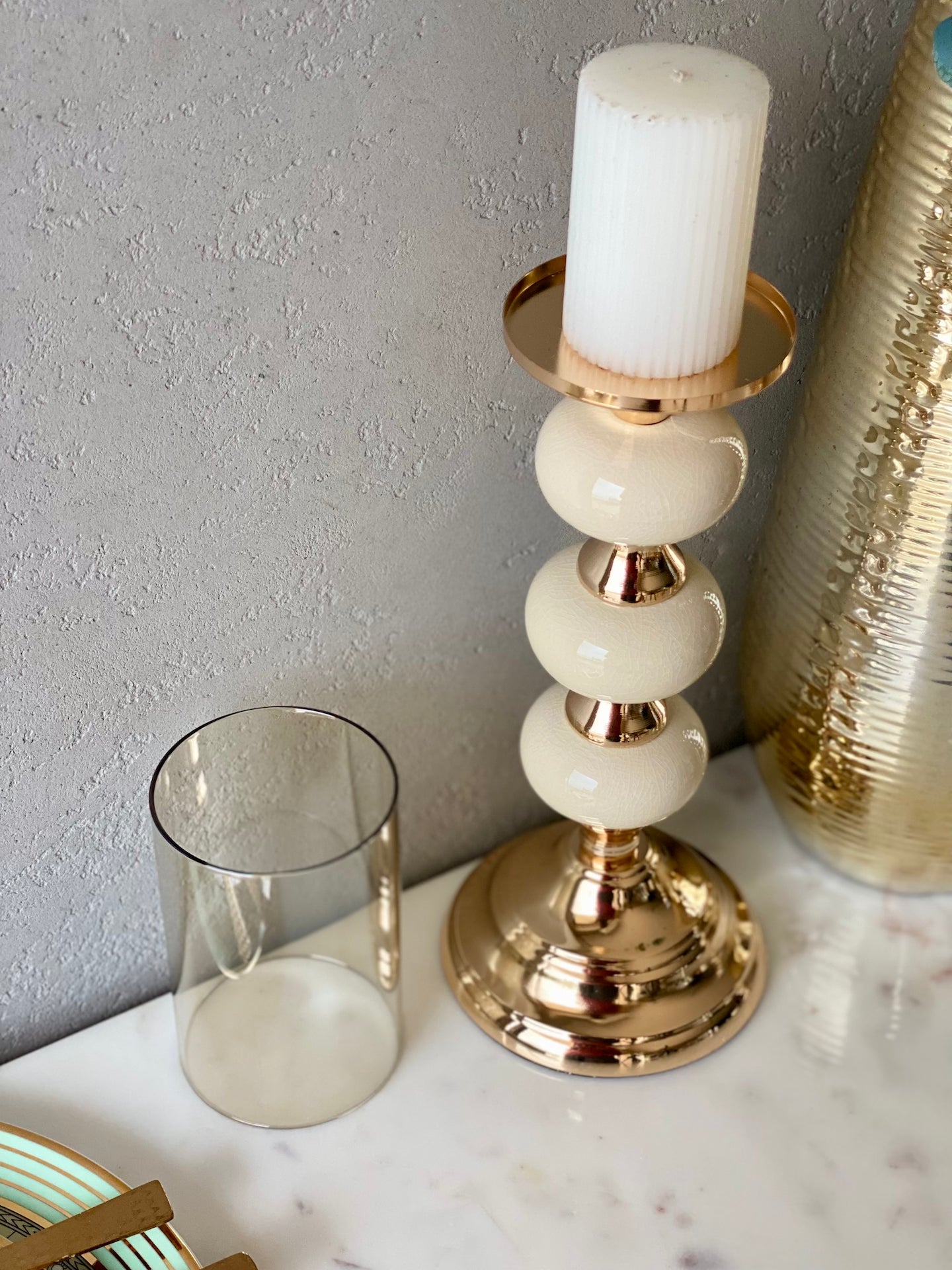 Mystic Large Candle Stand (Ivory)