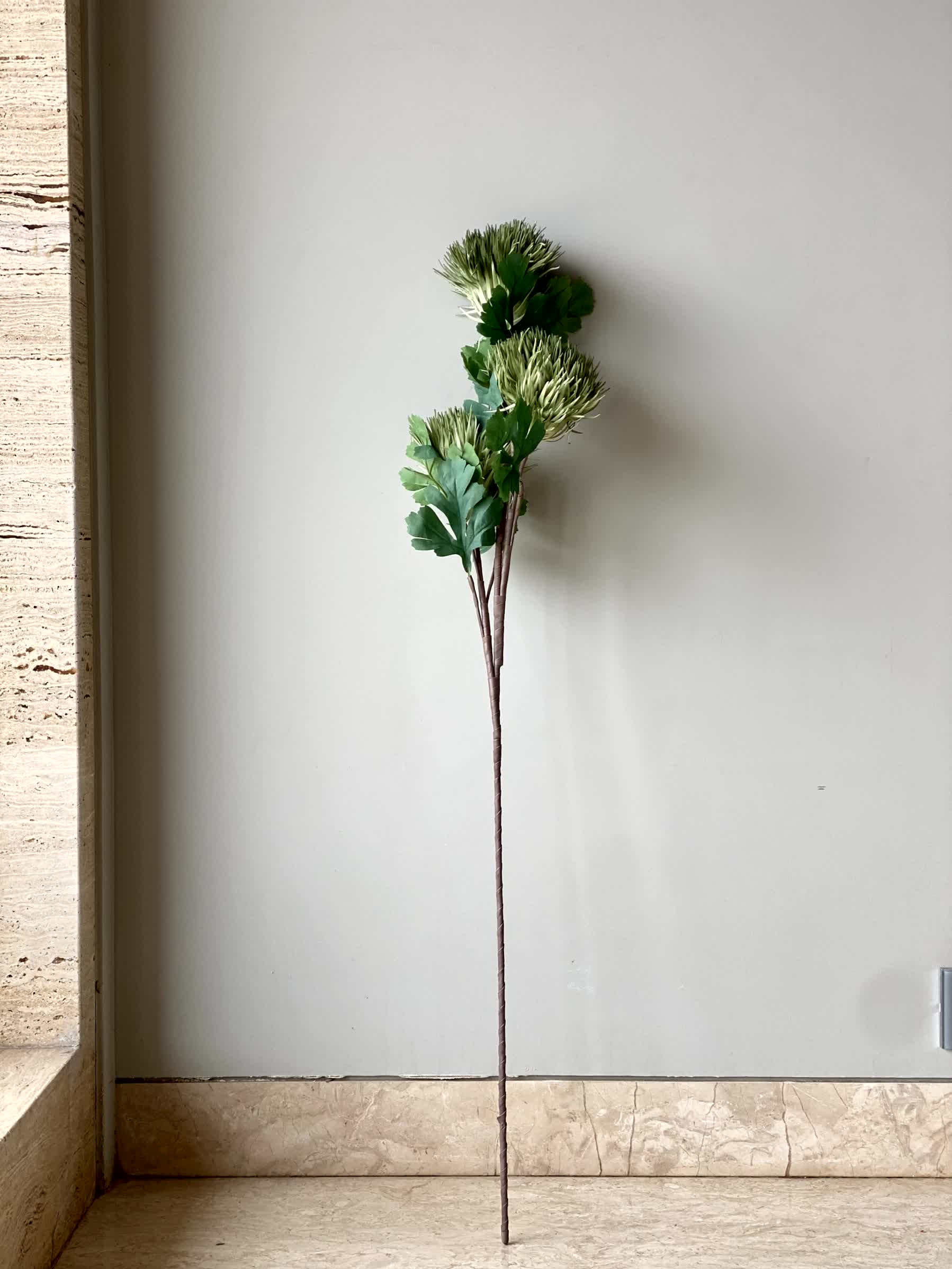 Artificial Chrysanthemum Stem - Green (One Stem)