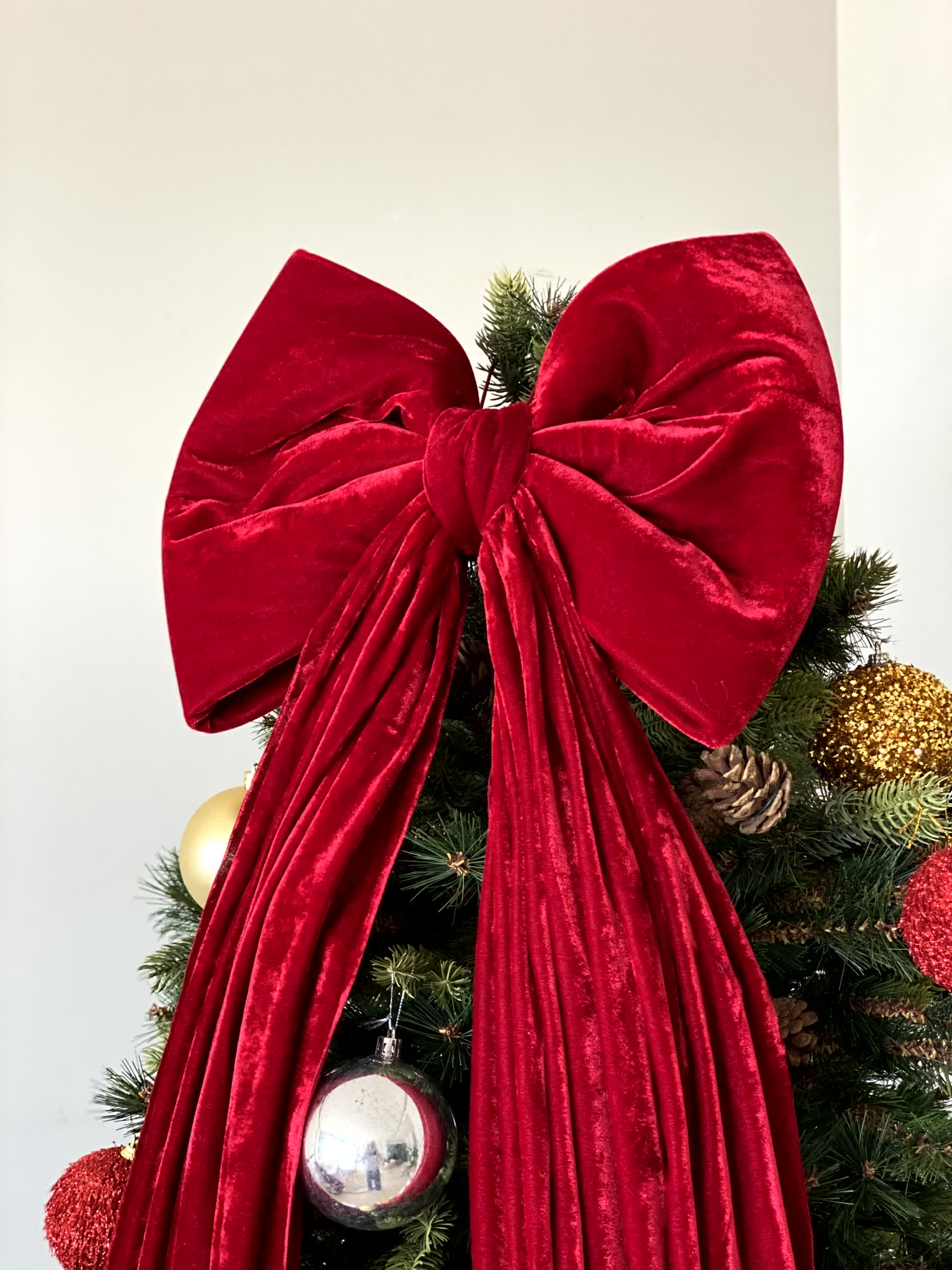Christmas Red Bow Ornament (Large)