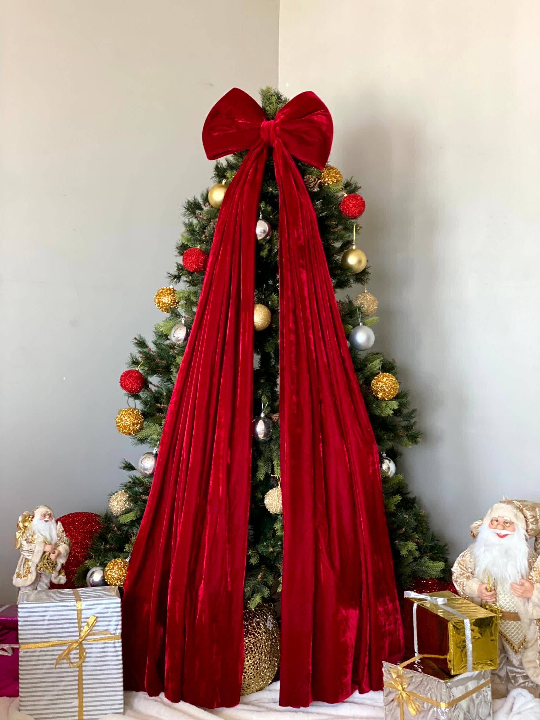Christmas Red Bow Ornament (Large)