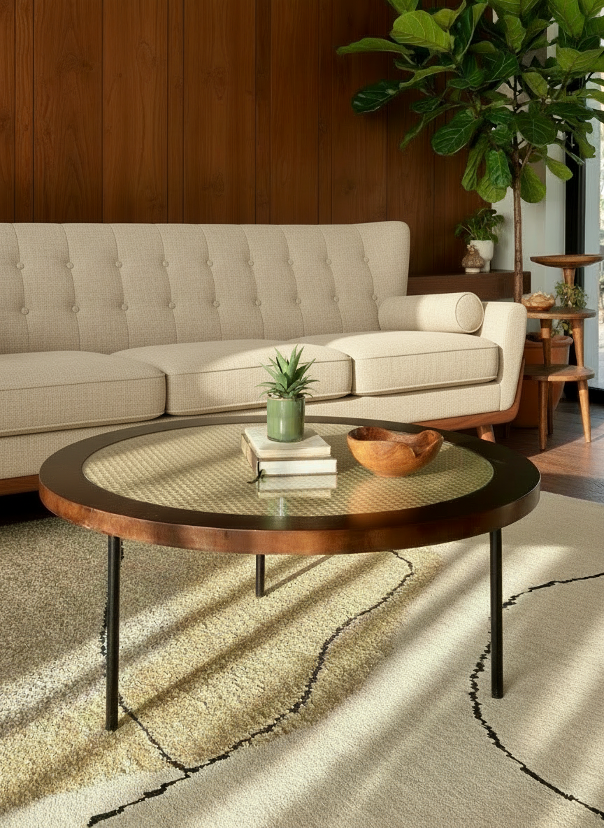 Kovo Rattan Halo Center Table – Mason Home