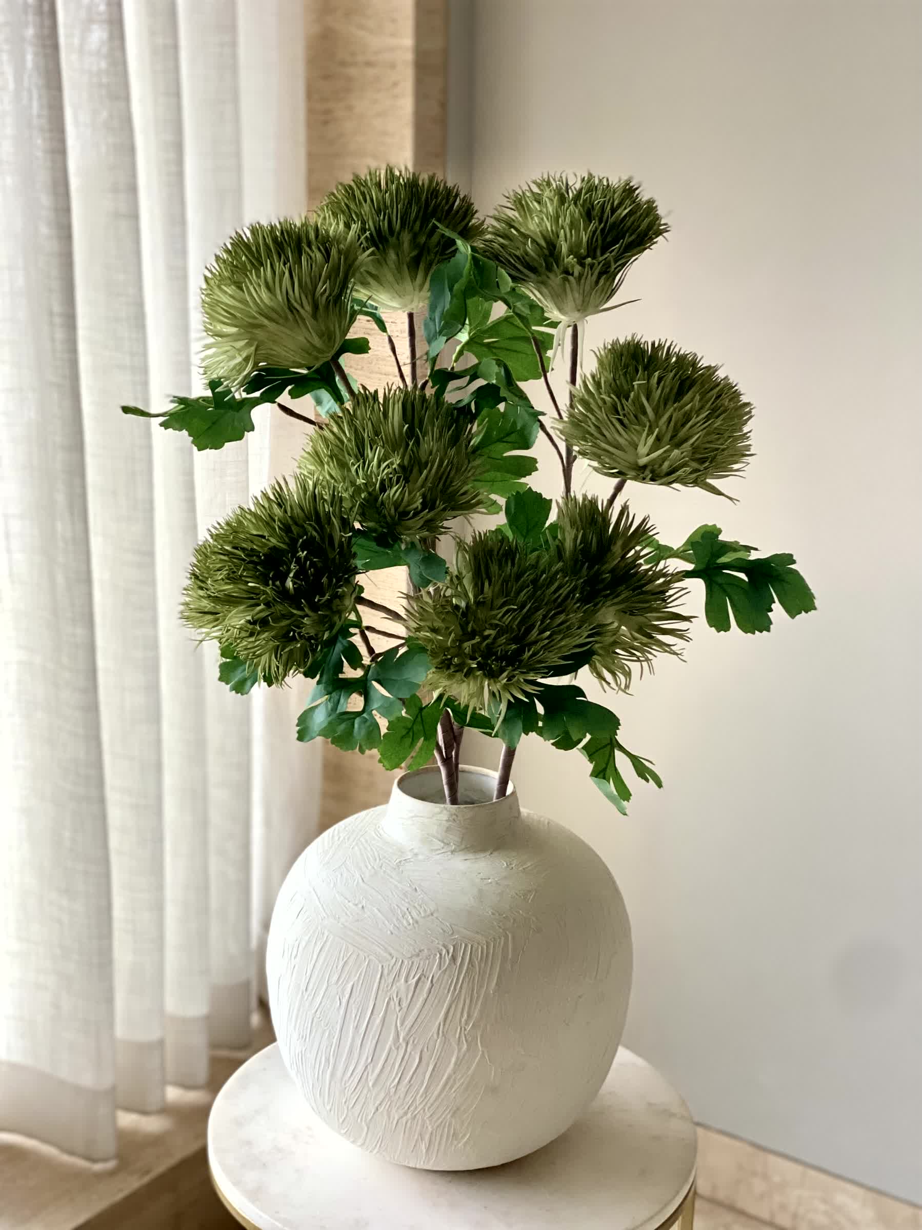 Artificial Chrysanthemum Stem - Green (One Stem)