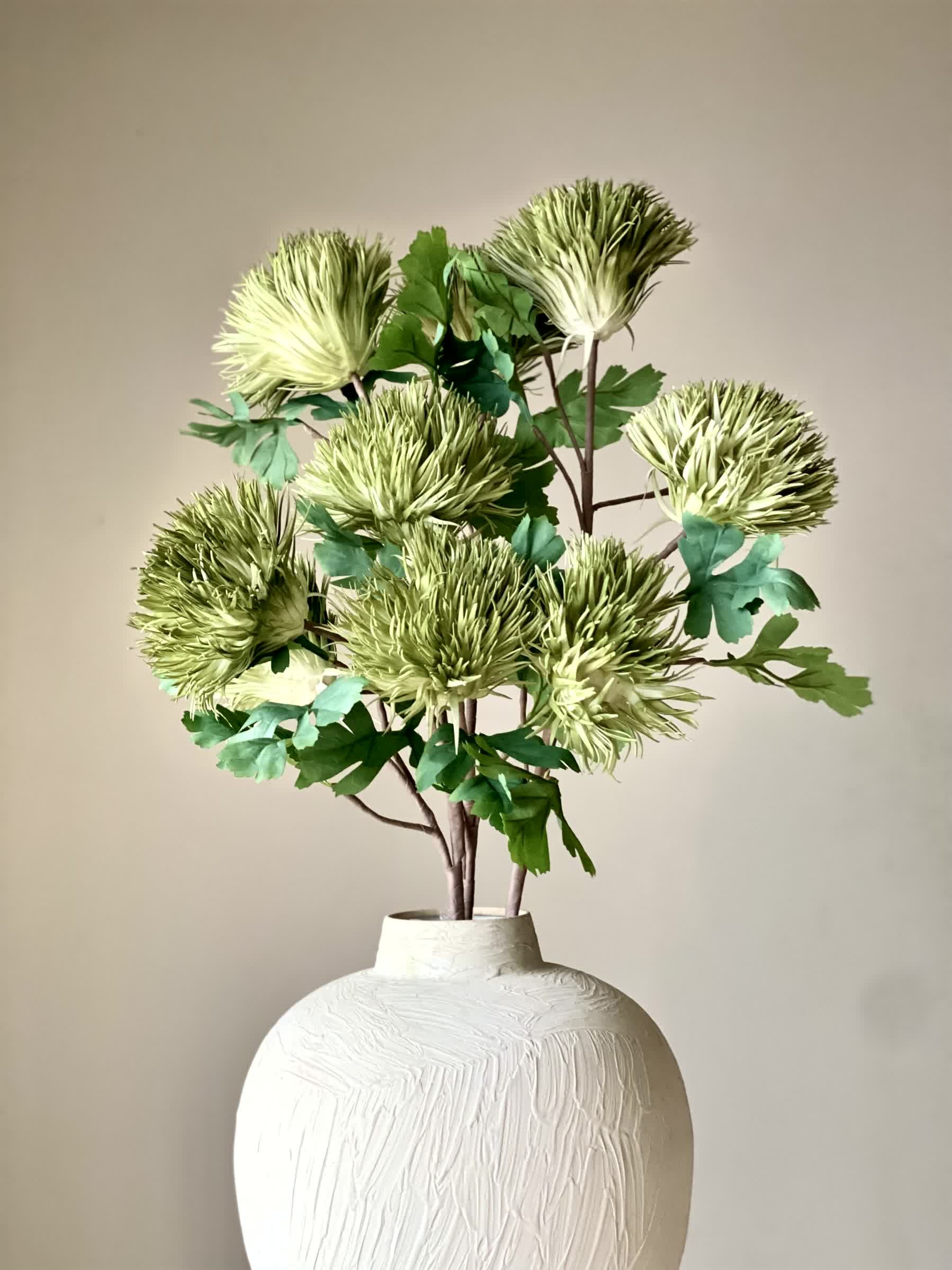 Artificial Chrysanthemum Stem - Green (One Stem)