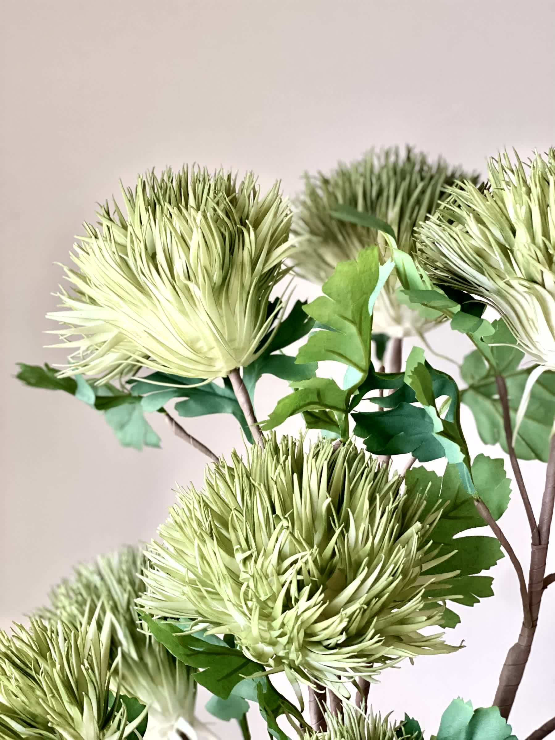 Artificial Chrysanthemum Stem - Green (One Stem)
