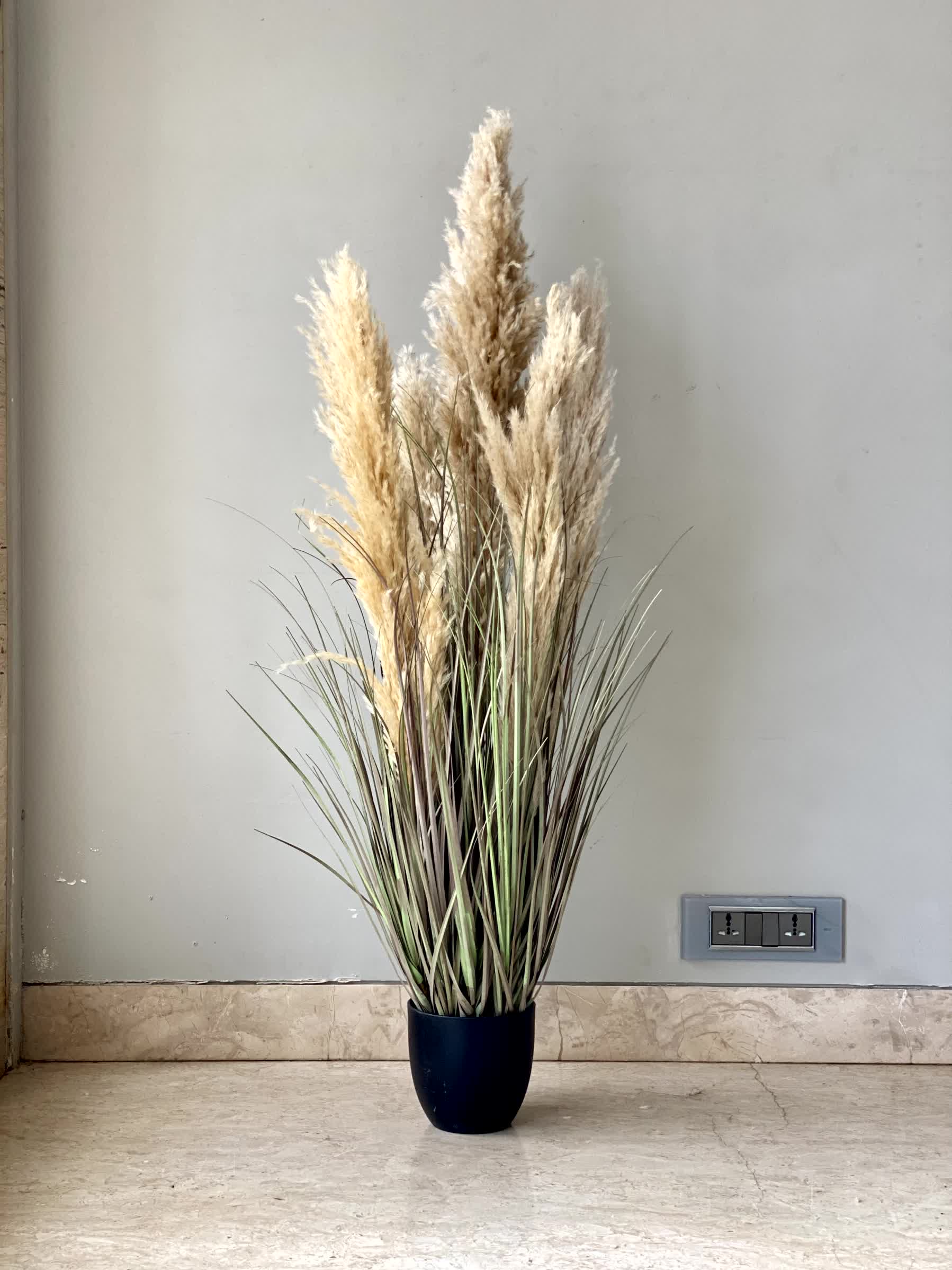 Artificial Luxe Pampas Grass Plant - 3.6 Feet