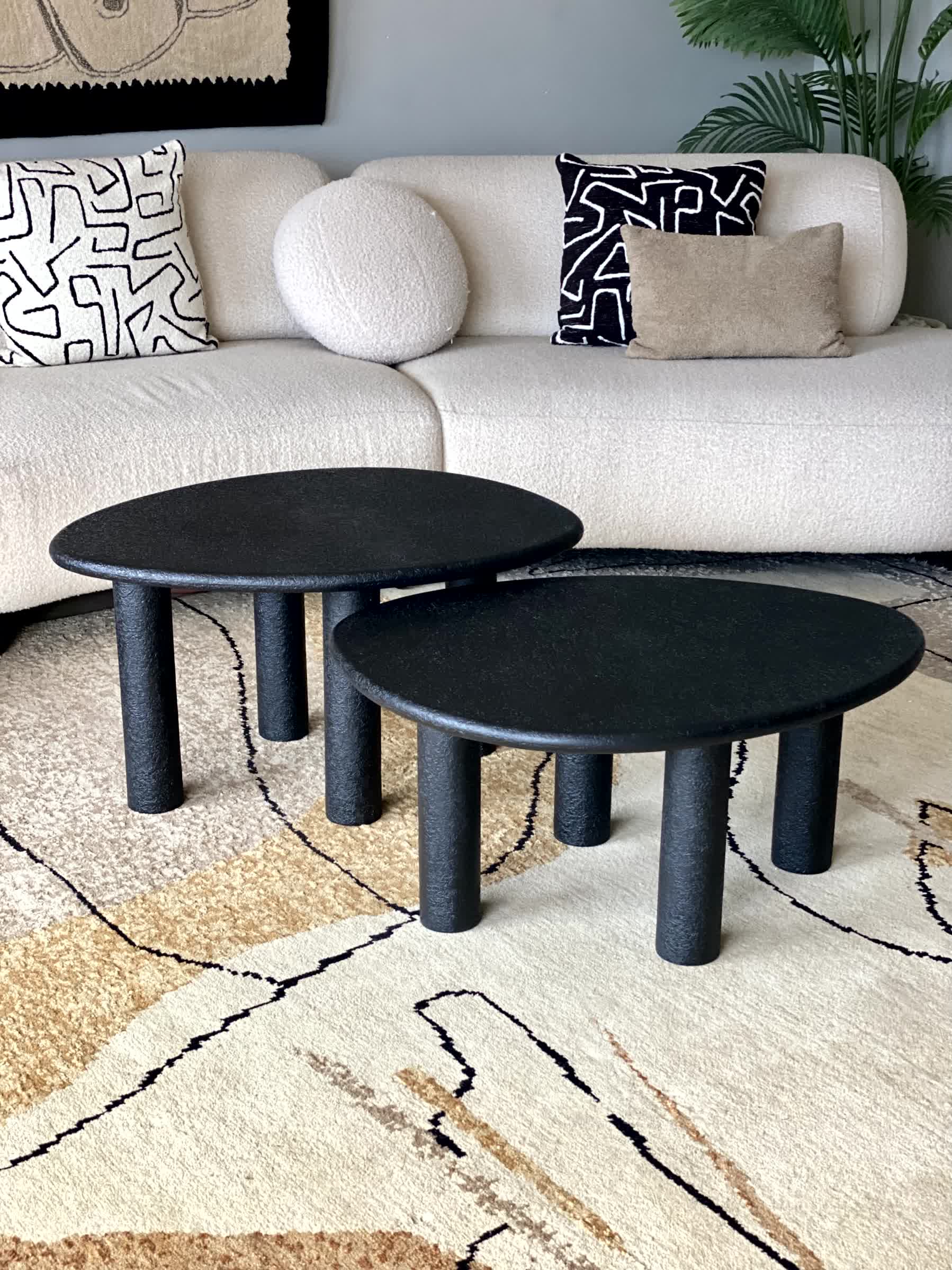 Odessa Nesting Tables - Black (Set of 2)