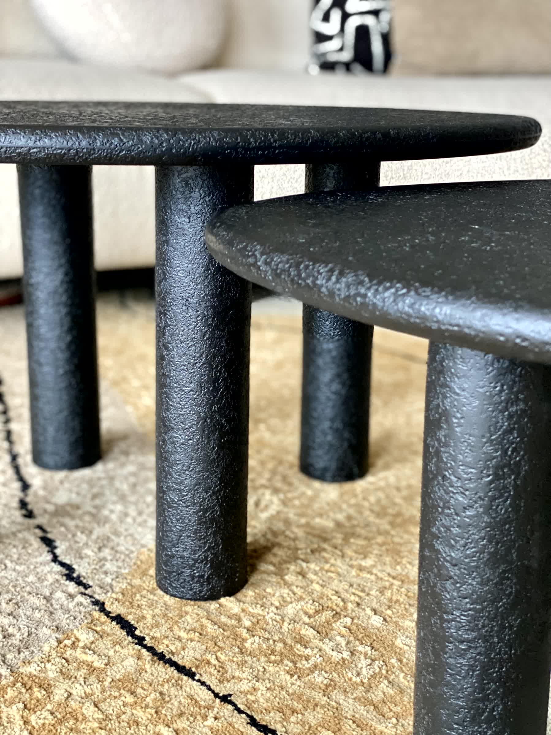 Odessa Nesting Tables - Black (Set of 2)