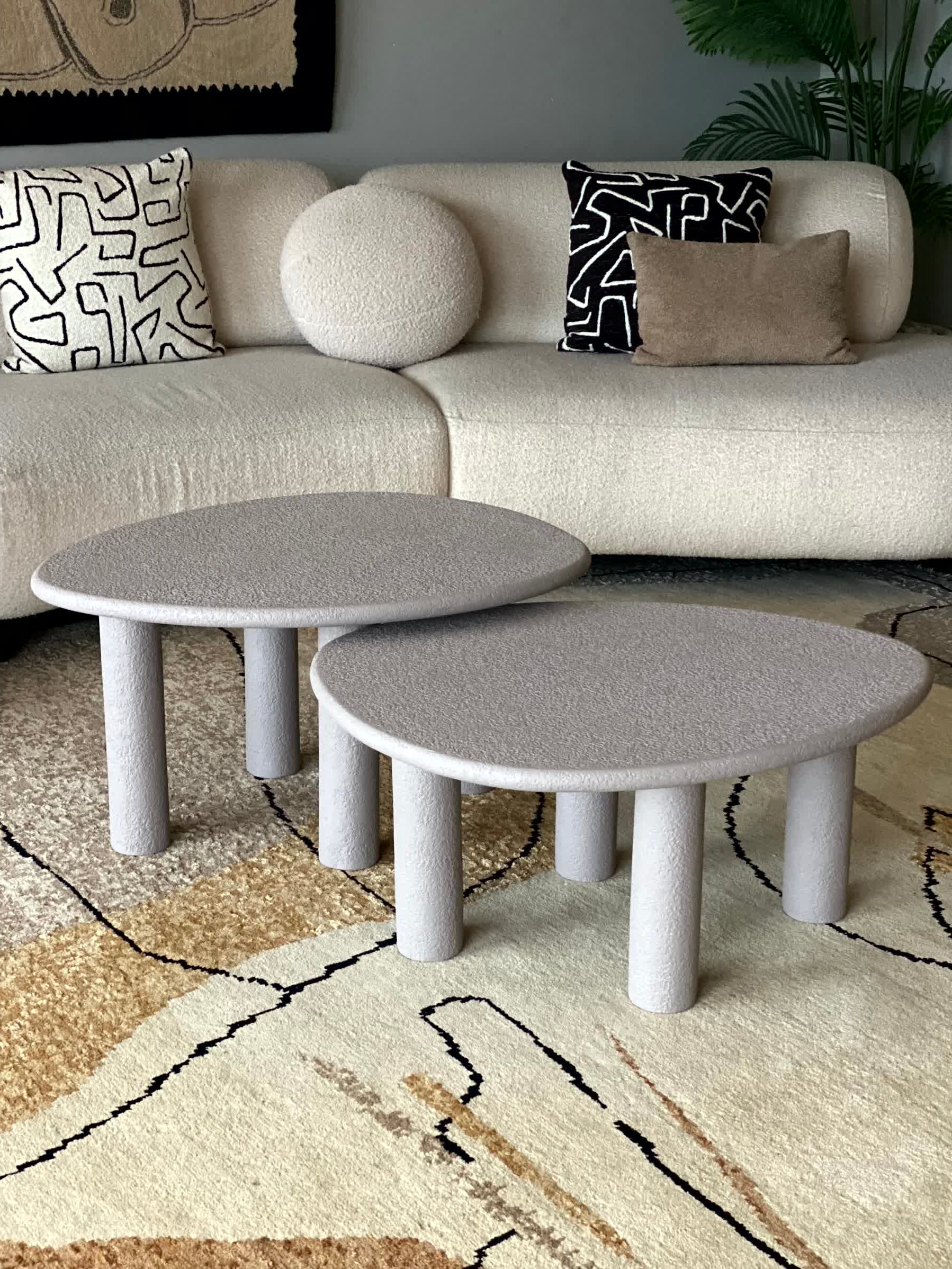 Odessa Nesting Tables - Grey (Set of 2)