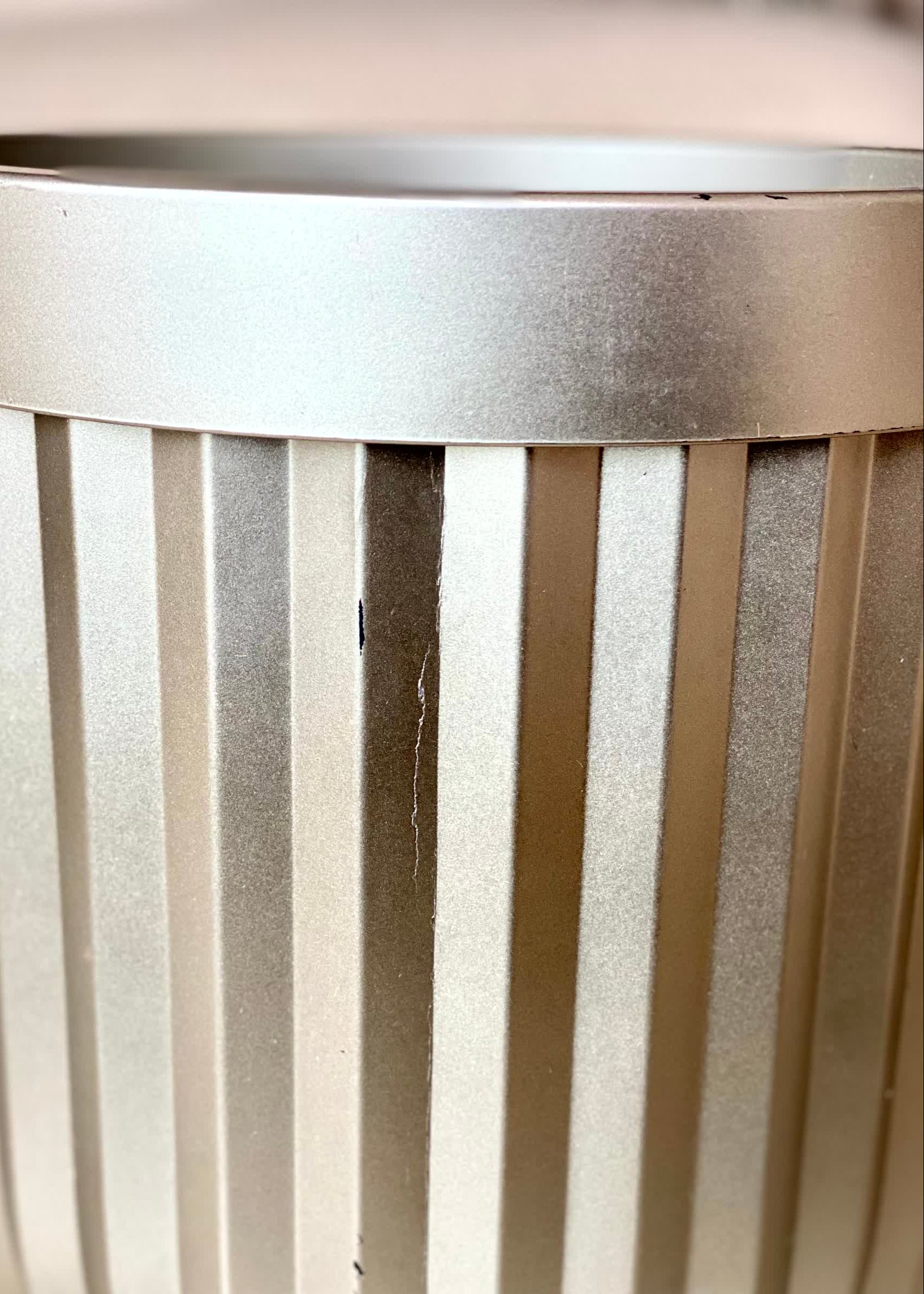 Grove Metallic Grey Planters