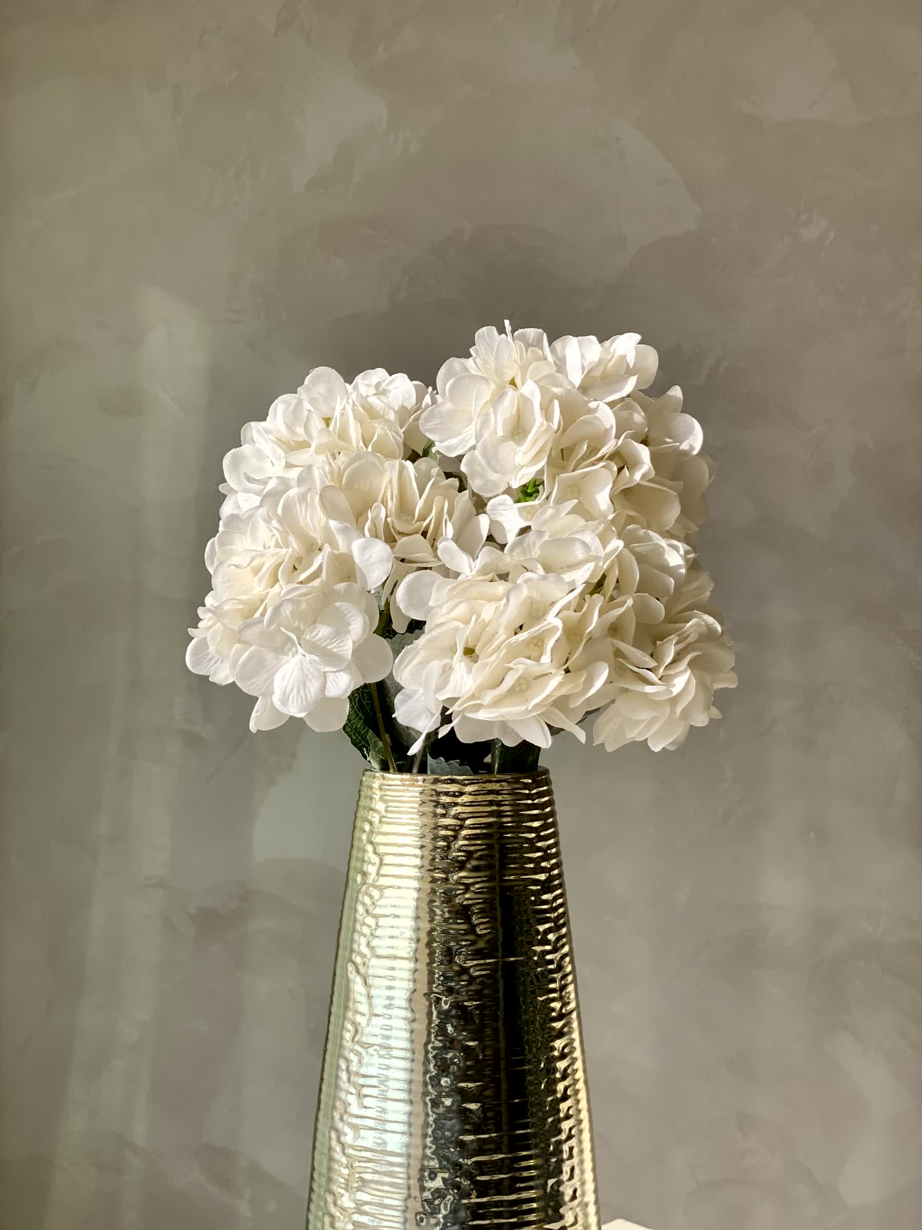 Artificial Geranium Flower Bunch - White