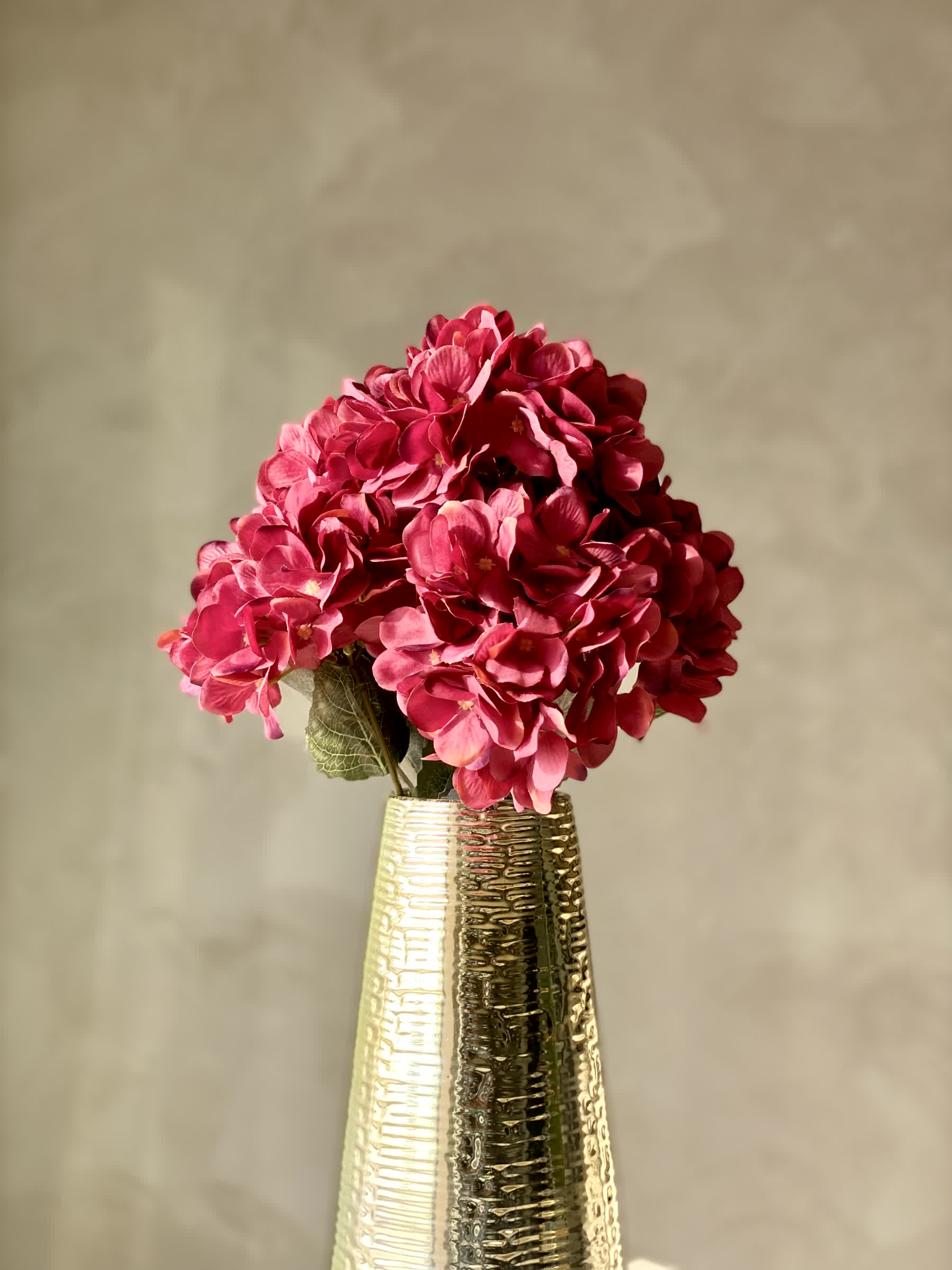 Artificial Geranium Flower Bunch - Red