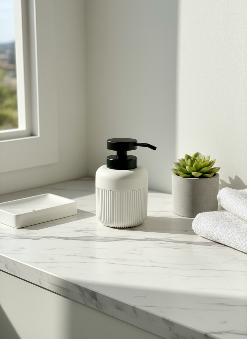 Chaton Bathroom Set- Beige (Set of 3)