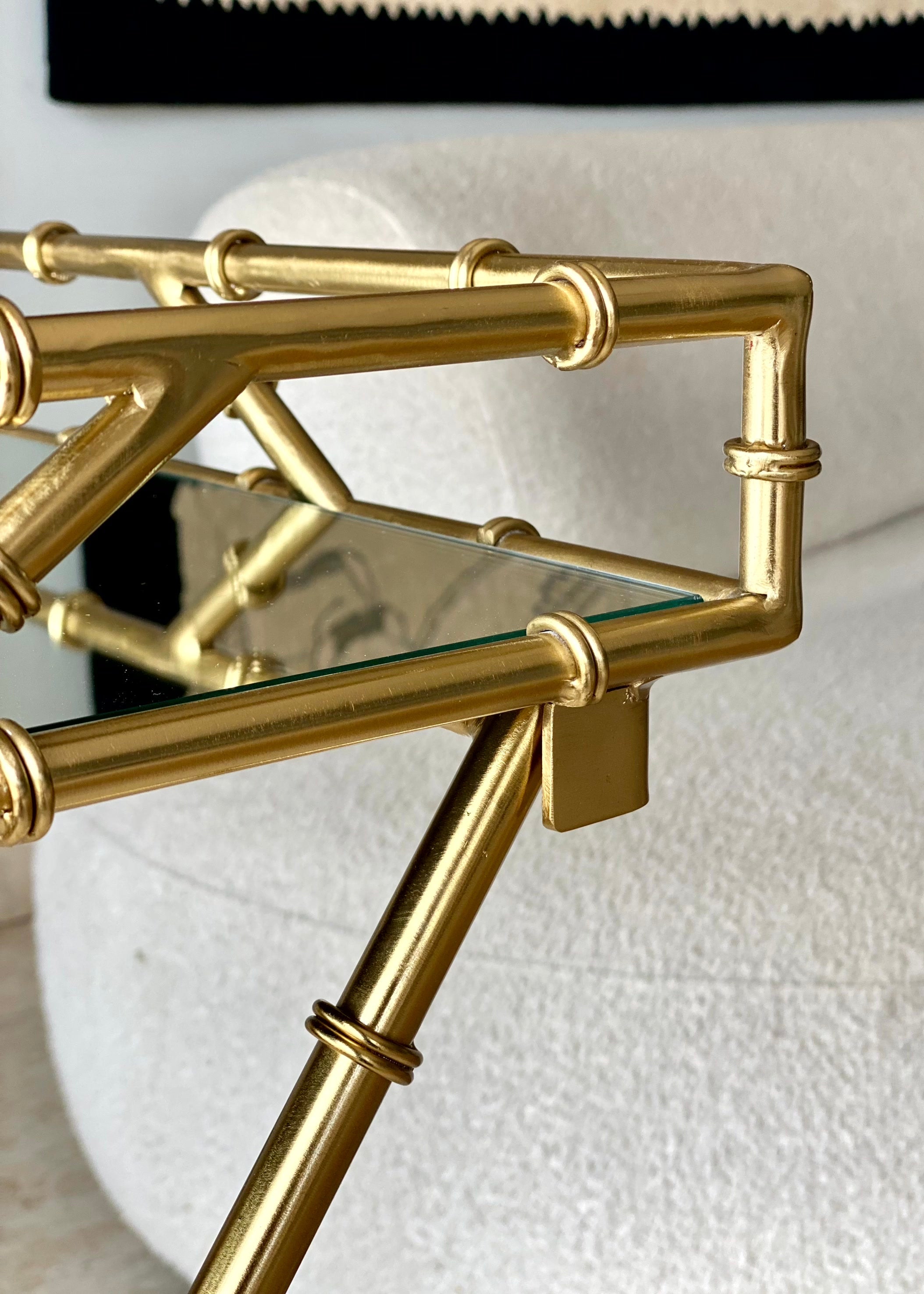 Medina Gold Bamboo Butler Tray