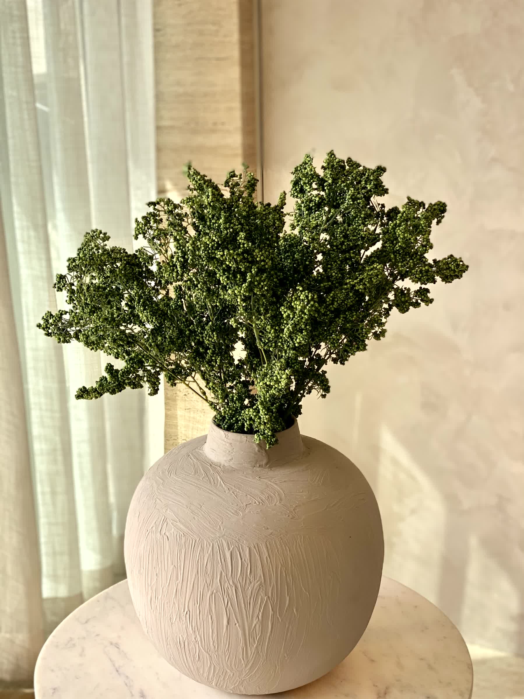 Artificial Wisteria Large Flower Stem - Green (One Stem)