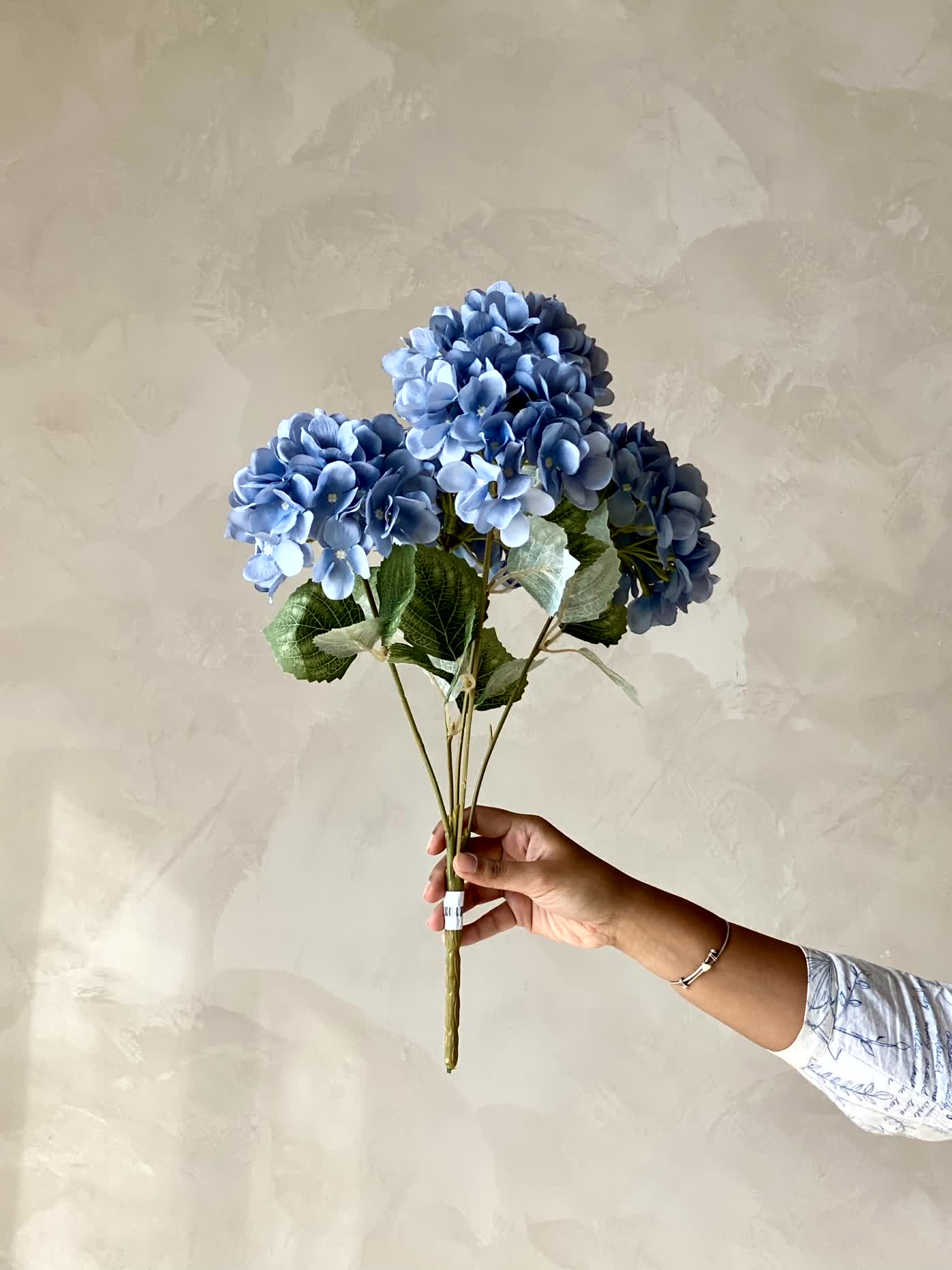 Artificial Geranium Flower Bunch - Blue
