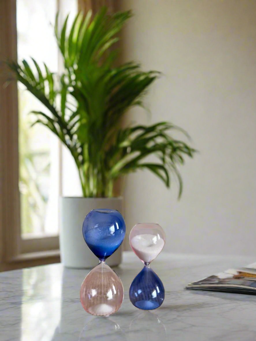 Pastel Harmony Hourglass Duo - Set Of 2