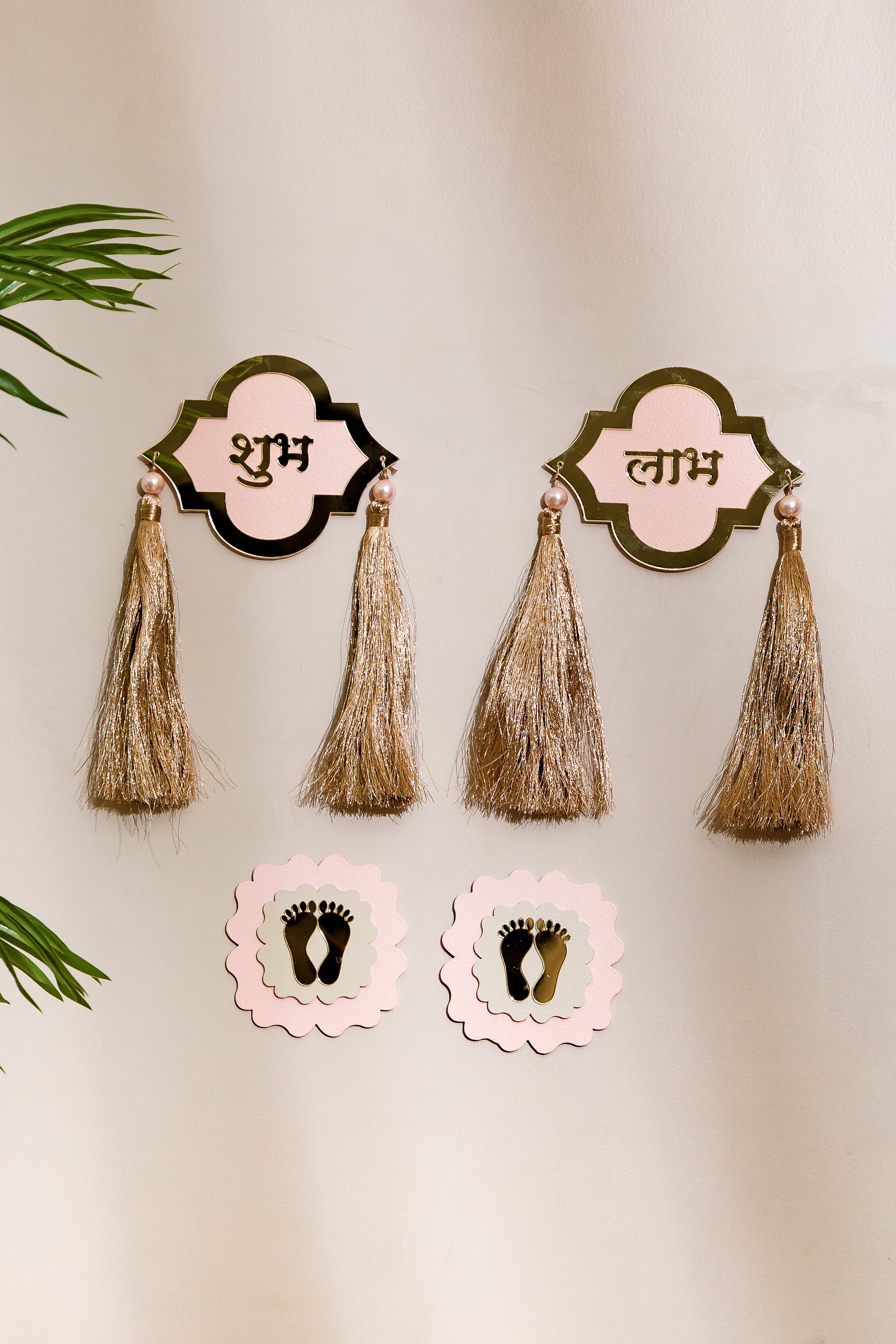 Shubh Labh Latkan & Pagla - Pink (Set of 4)