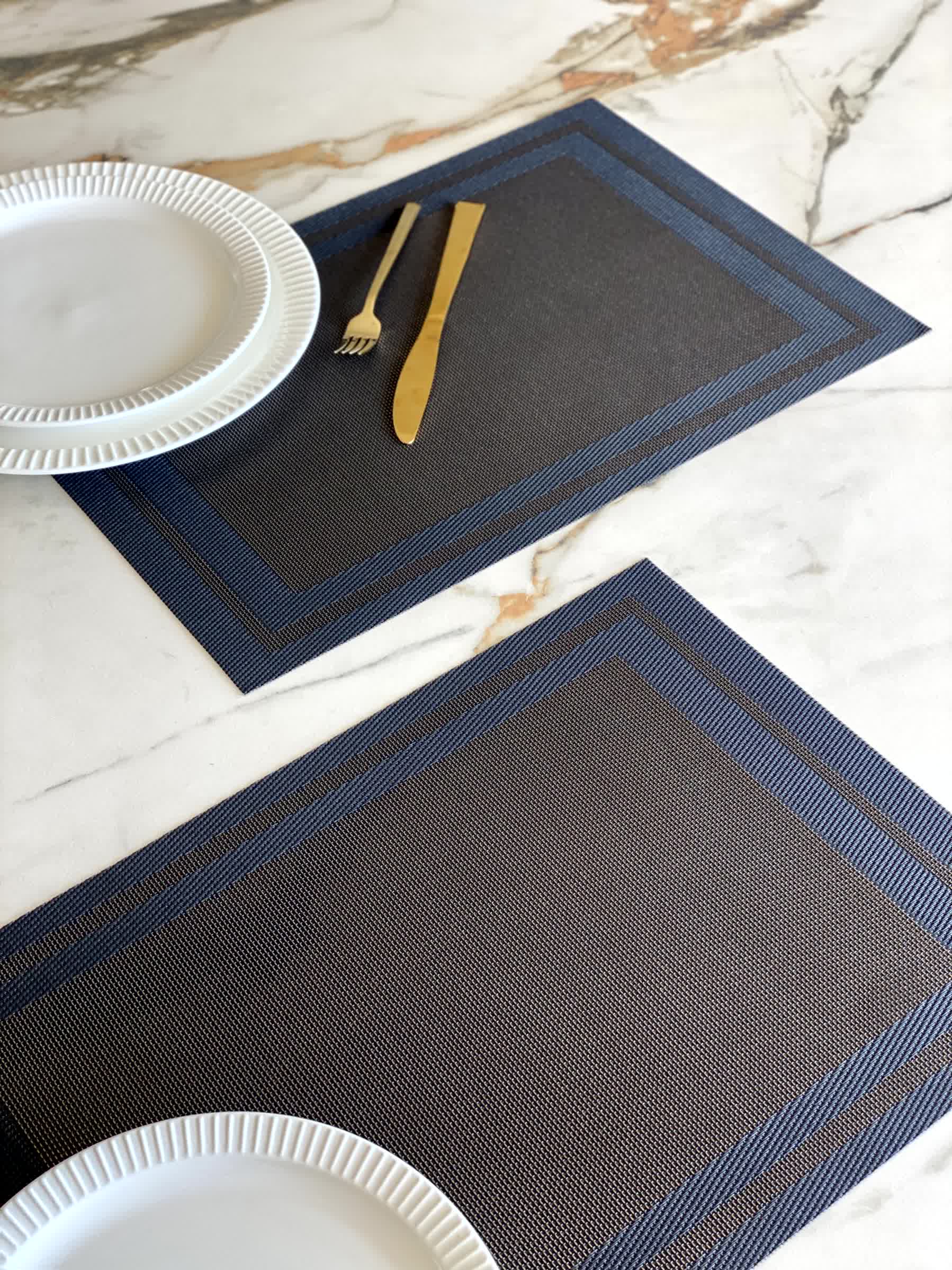 Classic Table Mats - Black (Set of 6)