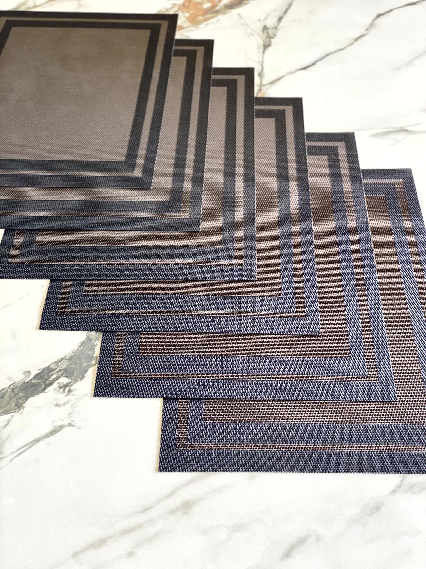 Classic Table Mats - Black (Set of 6)