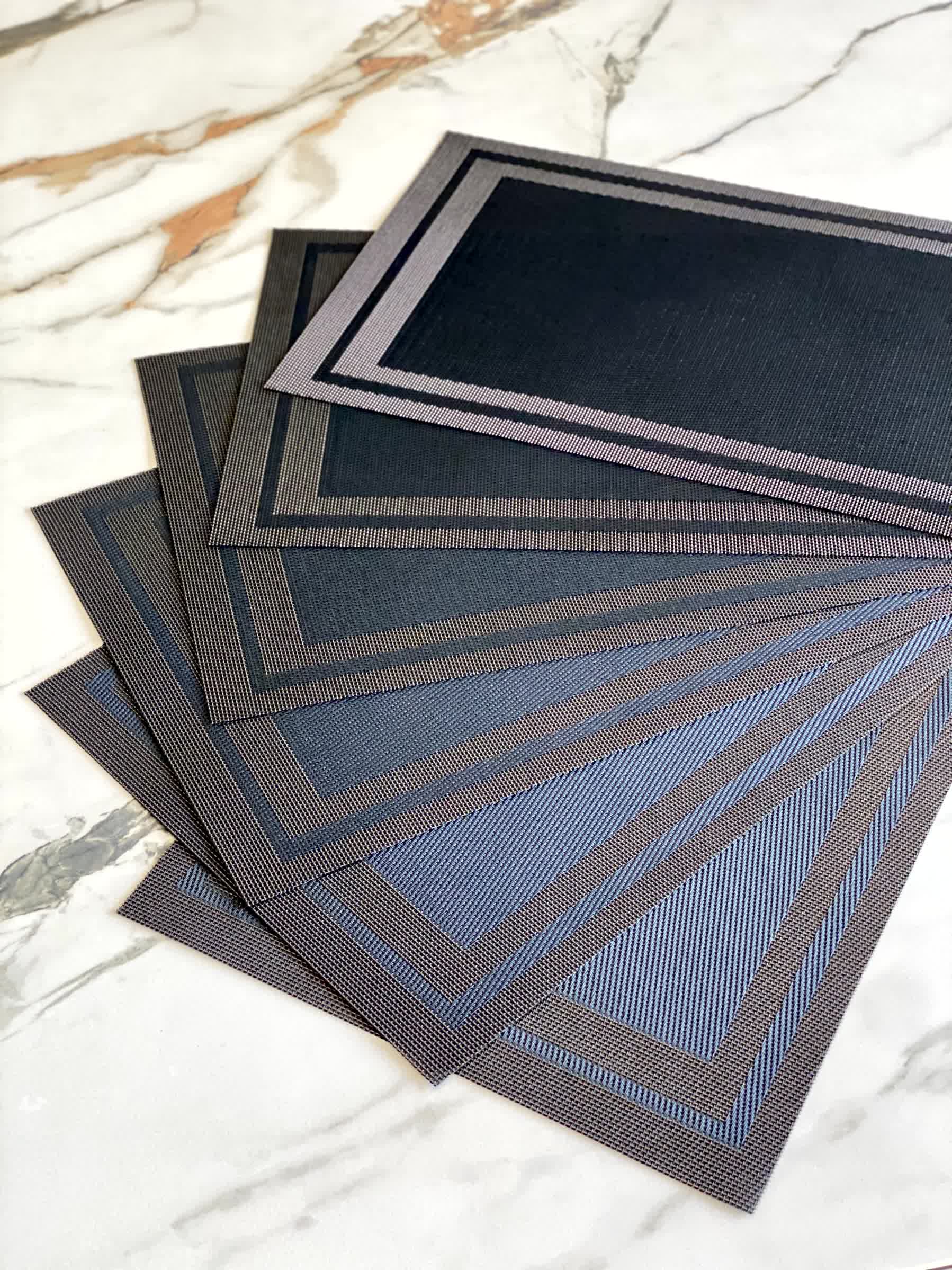 Classic Table Mats - Black (Set of 6)