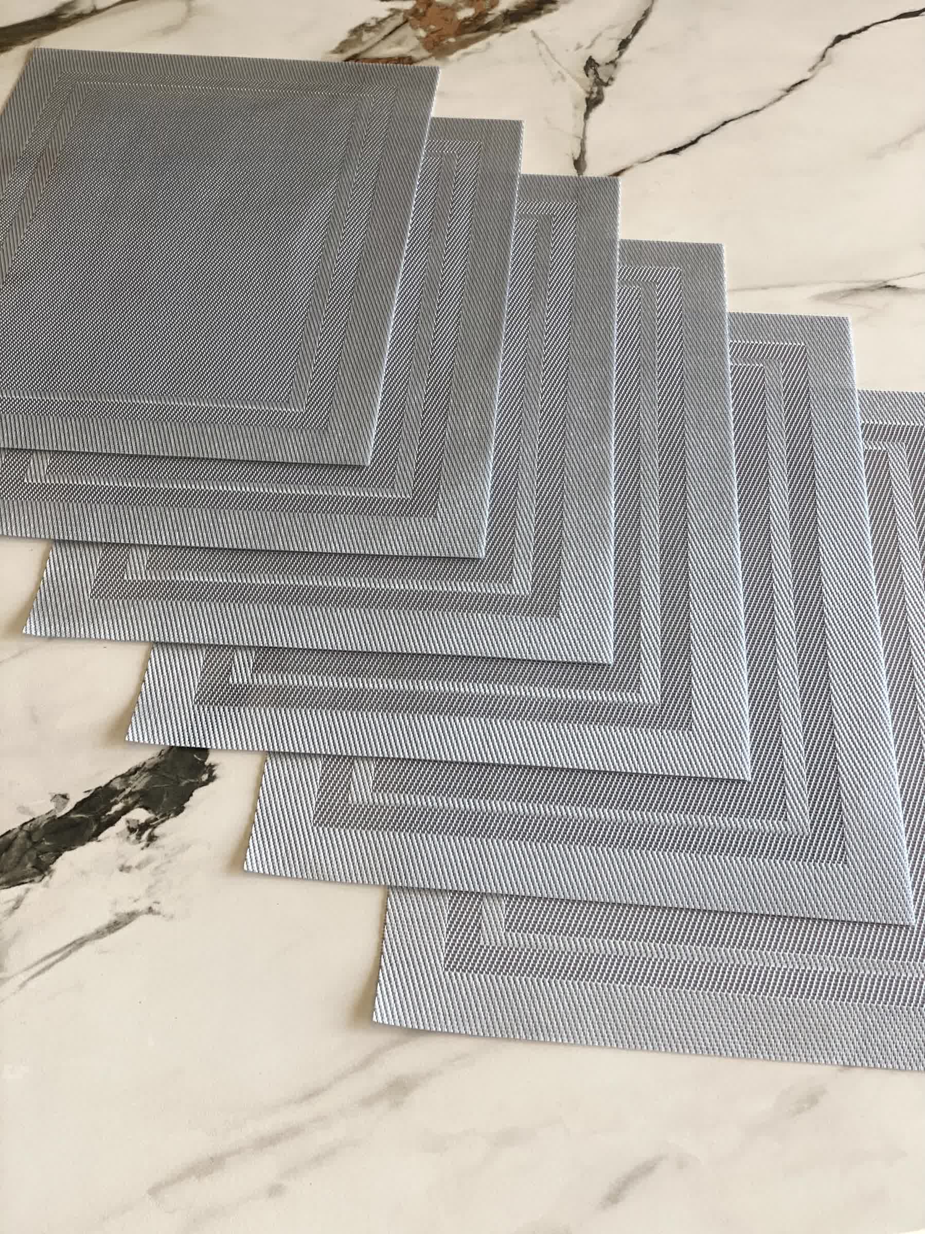 Classic Table Mats - Light Grey (Set of 6)