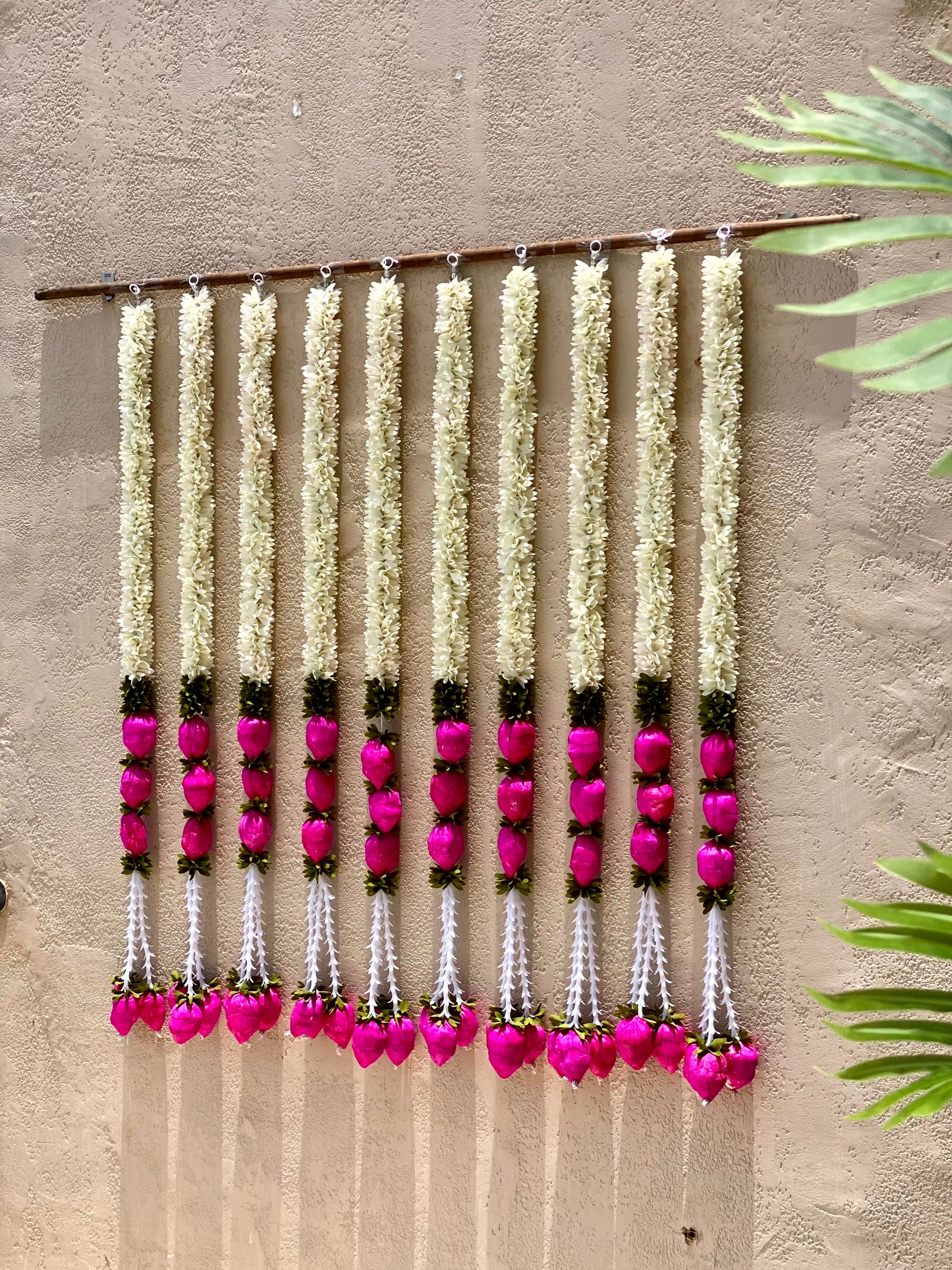 Festive Shubh Lotus Latkan - Set of 10 (Large)