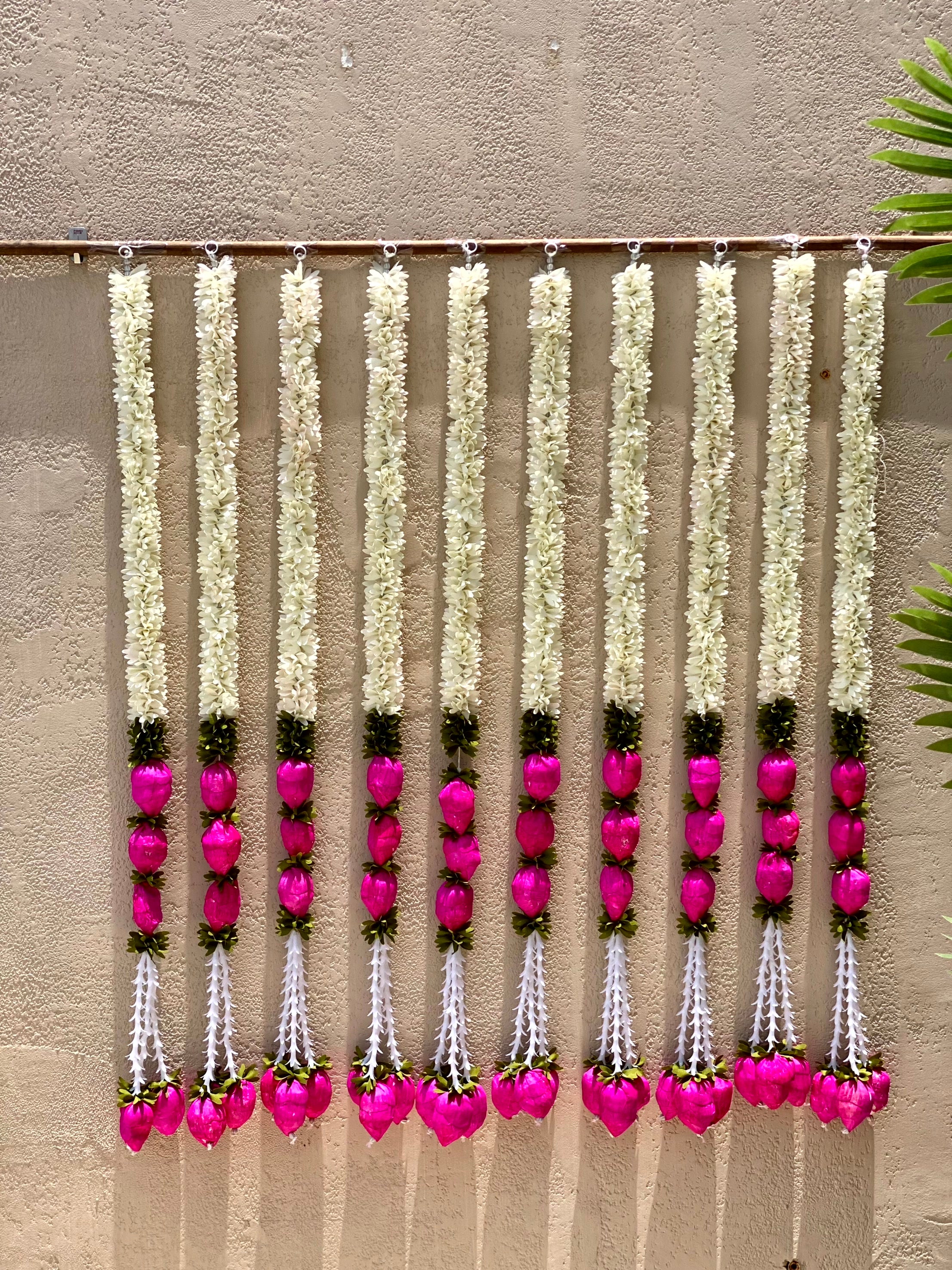 Festive Shubh Lotus Latkan - Set of 10 (Large)