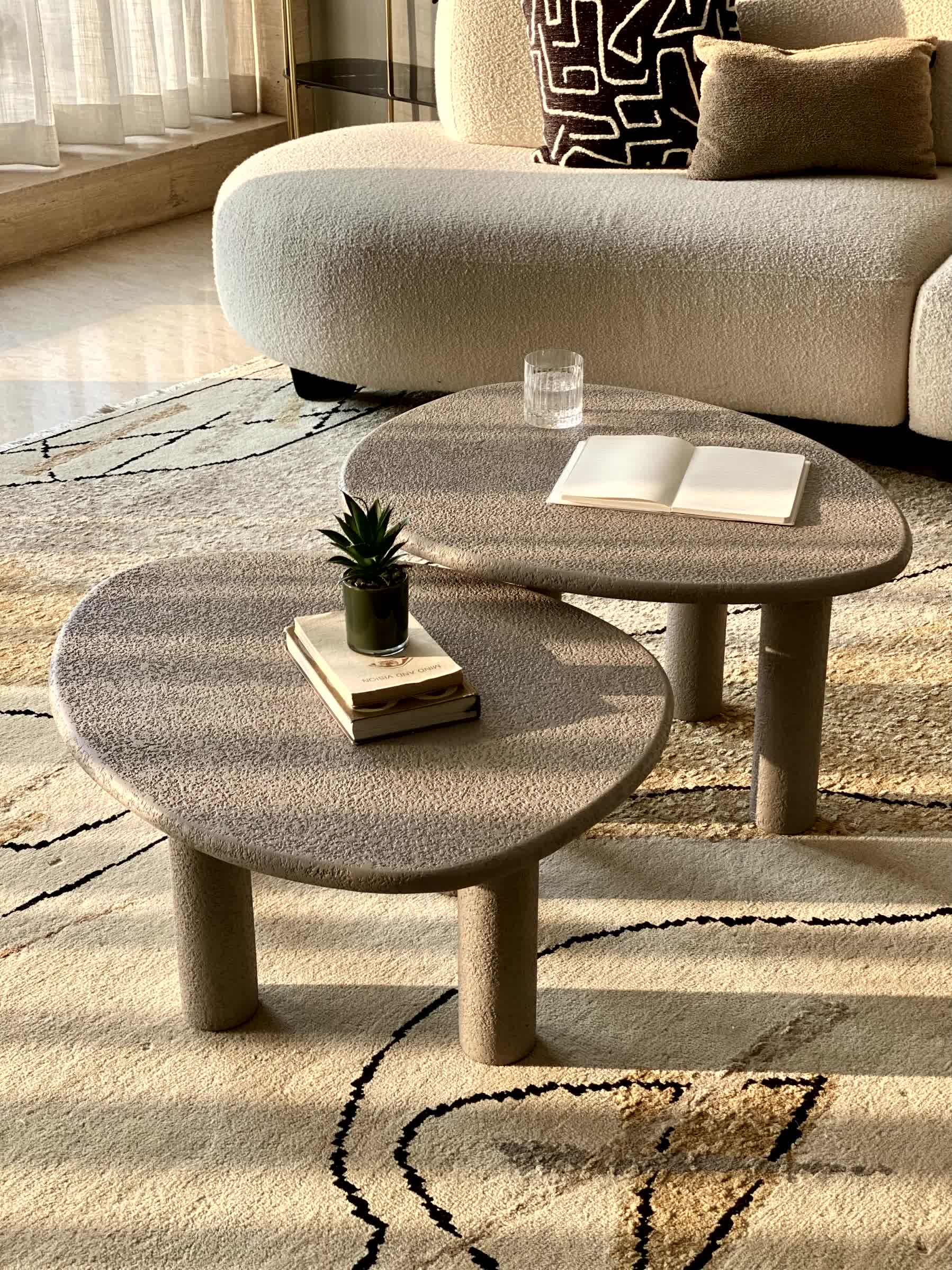 Odessa Nesting Tables - Grey (Set of 2)