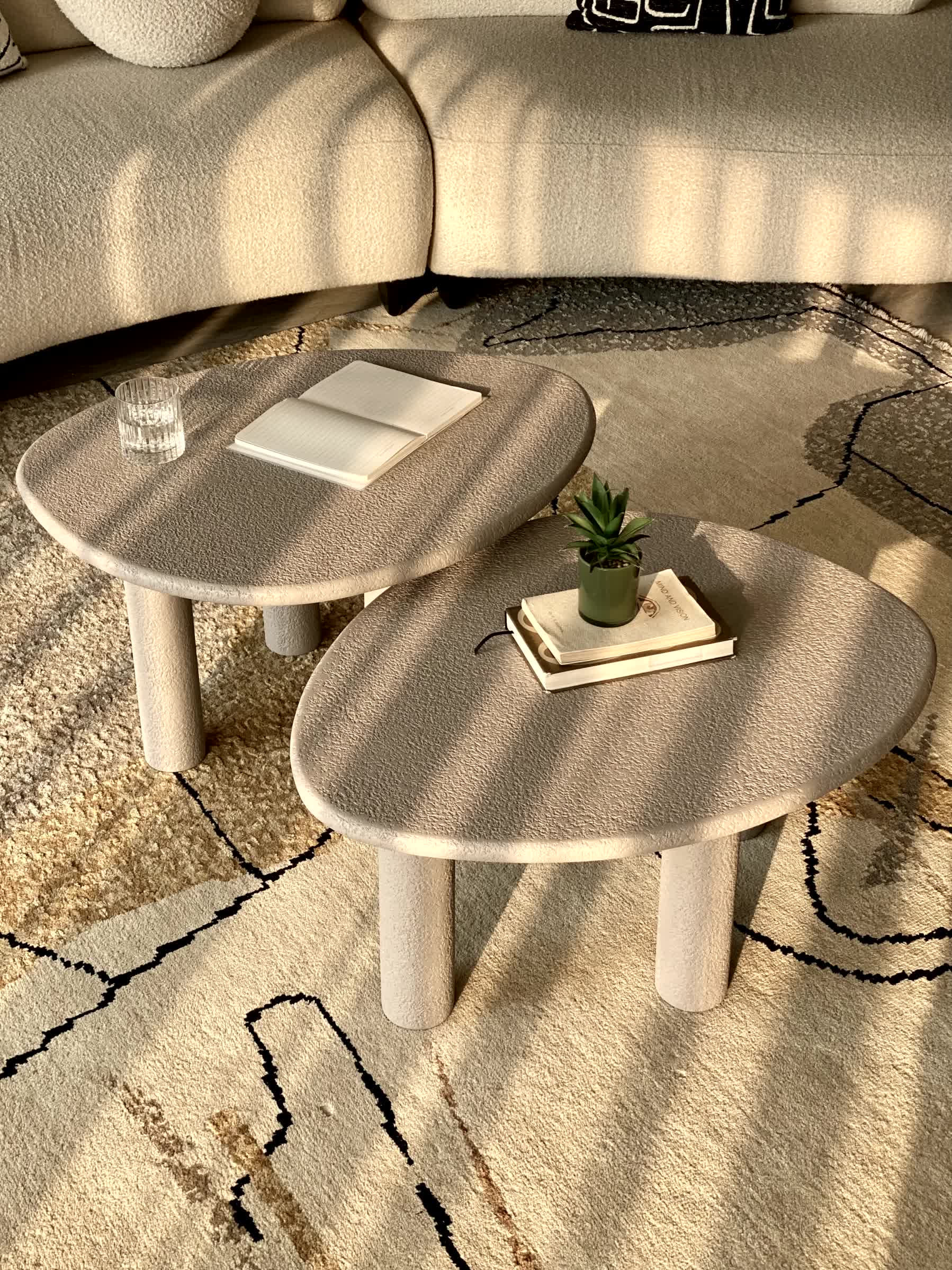 Odessa Nesting Tables - Grey (Set of 2)