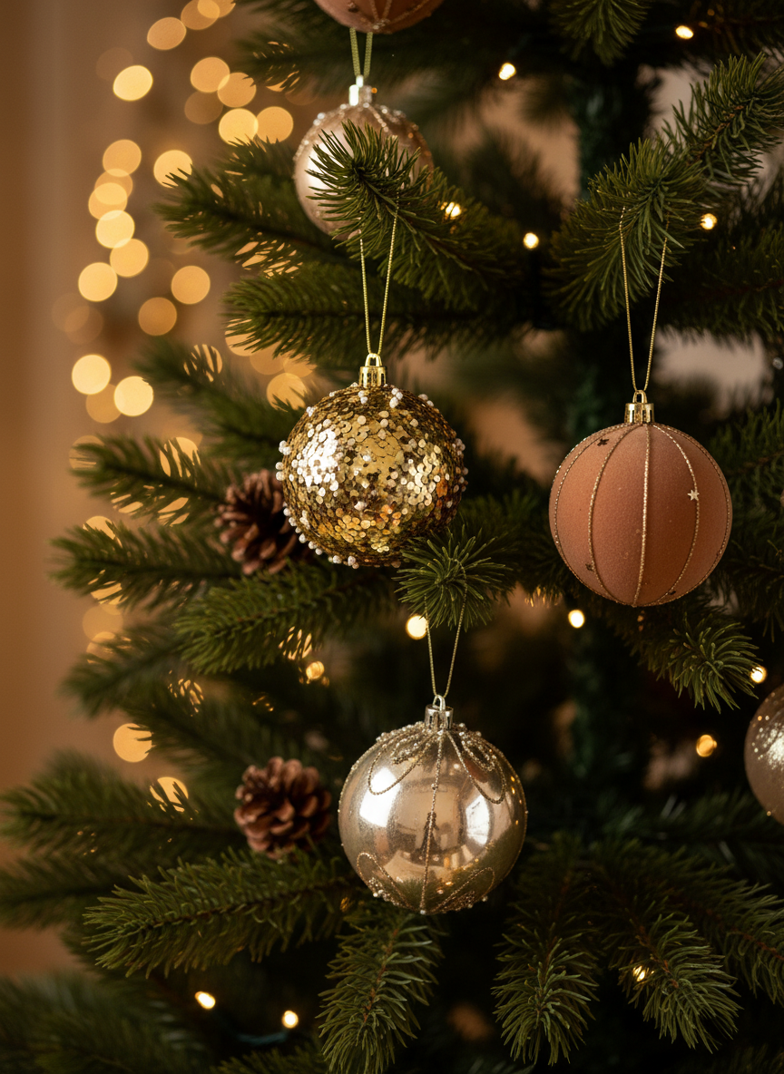 Christmas Ornament Hanging - Set of 9