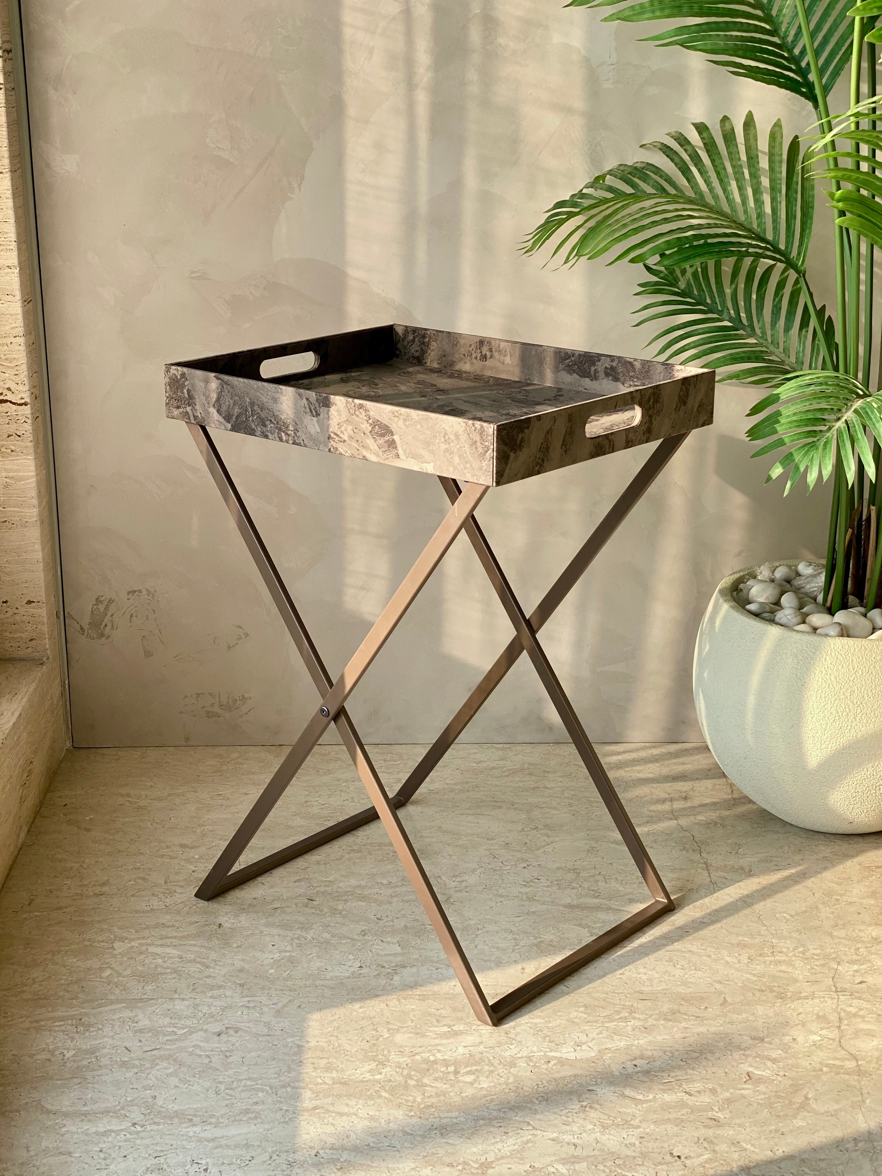 Indo Mocha Butler Tray Table