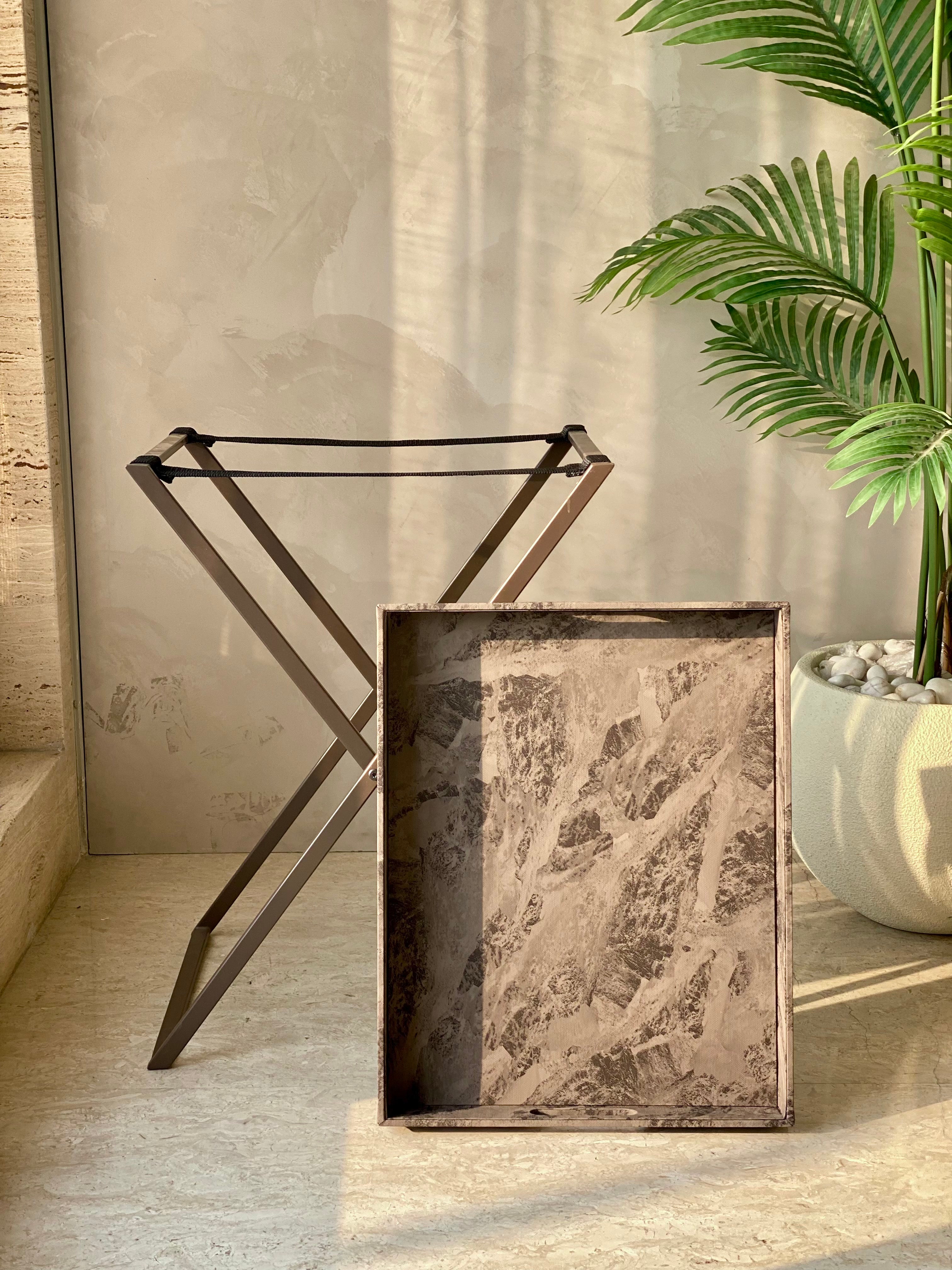 Indo Mocha Butler Tray Table