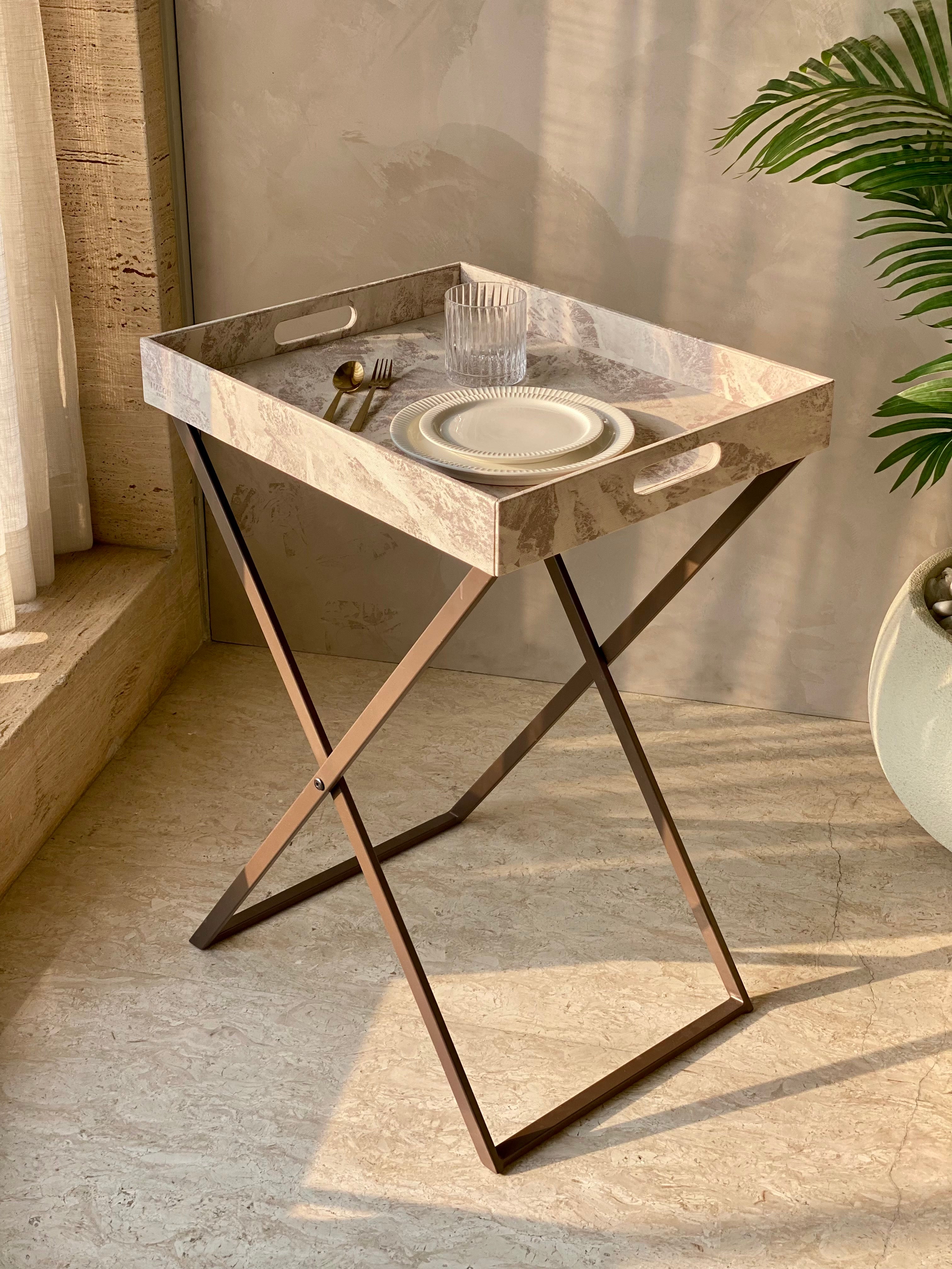 Indo Latte Butler Tray Table