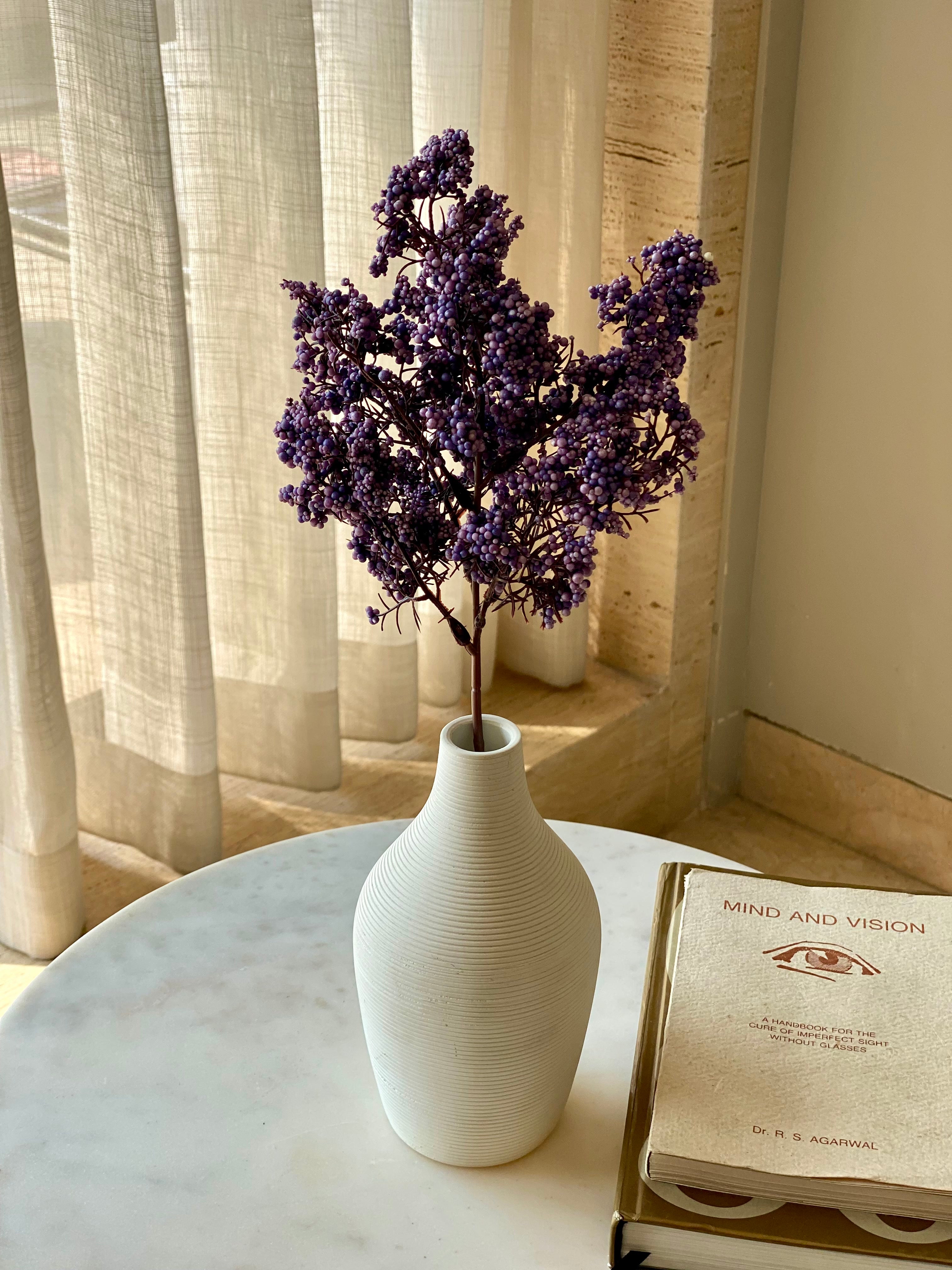 Artificial Wisteria Small Flower Stem - Purple