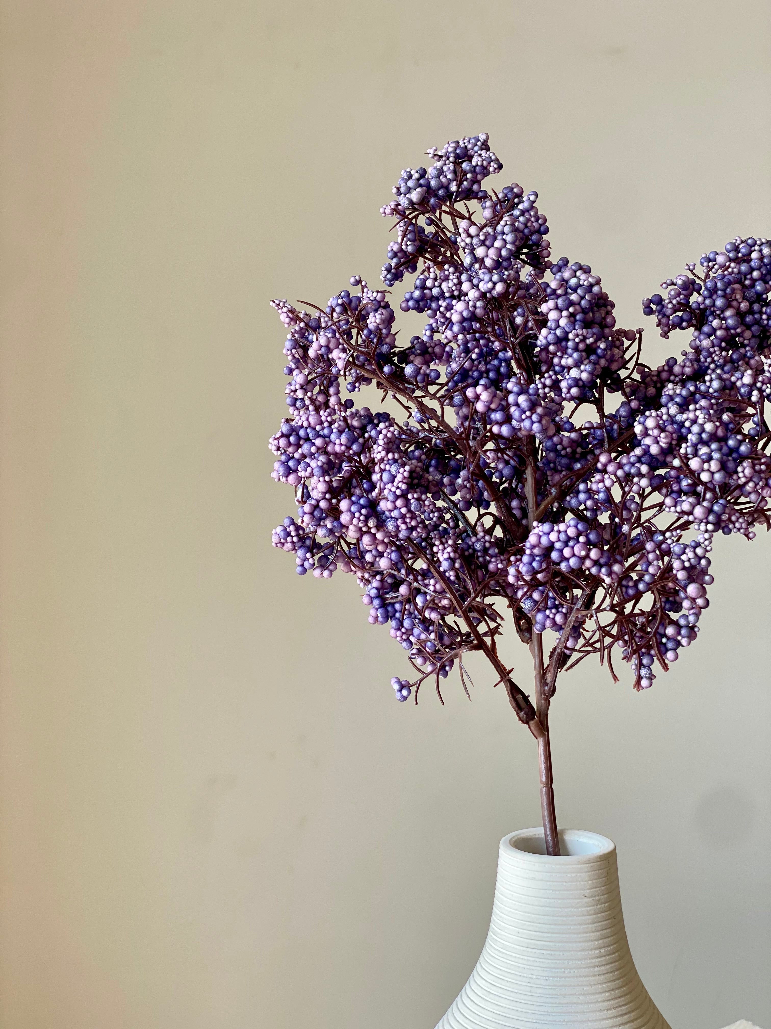 Artificial Wisteria Small Flower Stem - Purple