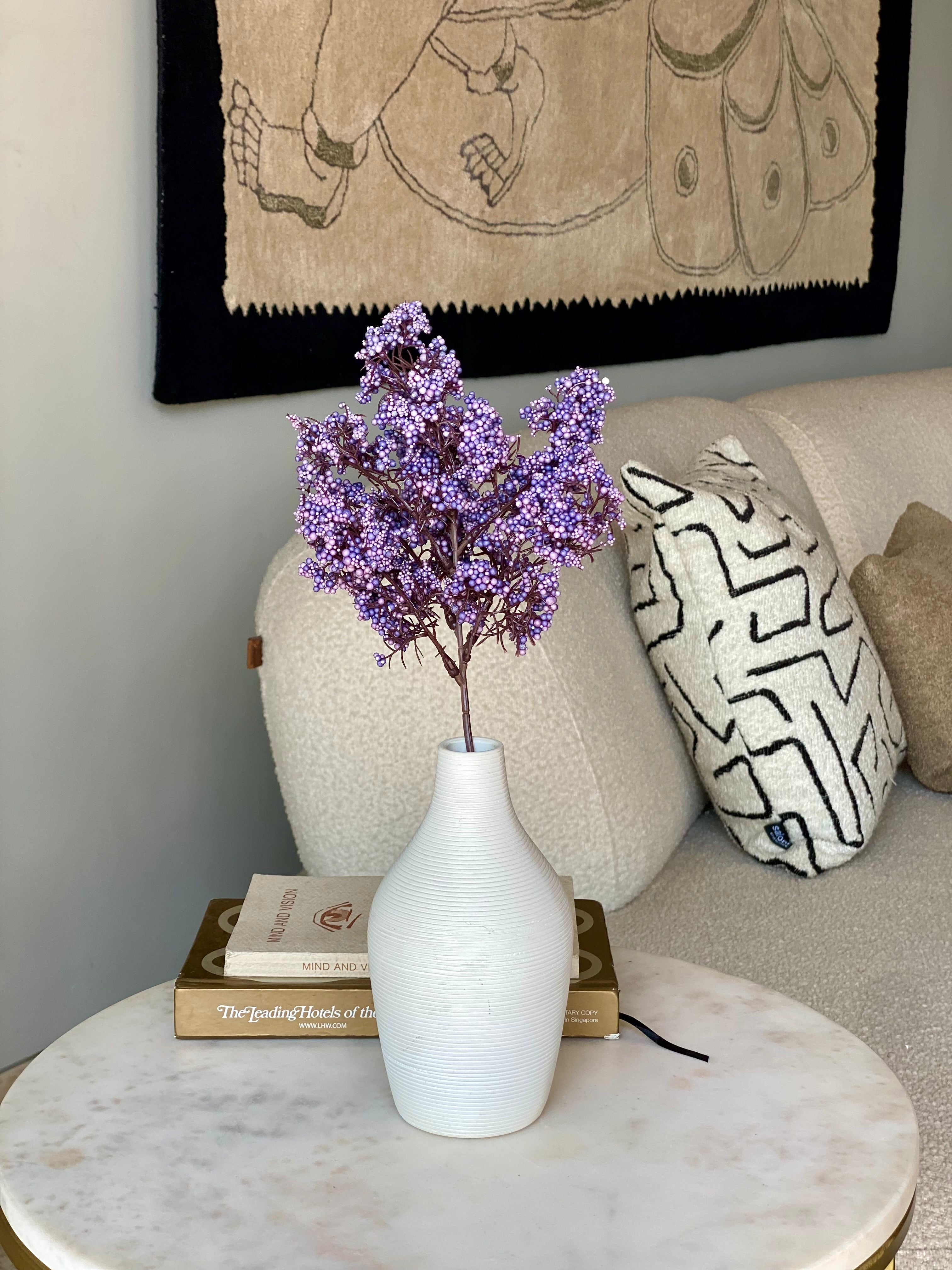 Artificial Wisteria Small Flower Stem - Purple
