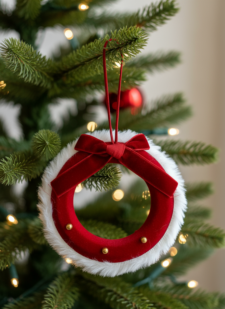 Christmas Jewel Wreath Hanging - Set of 2