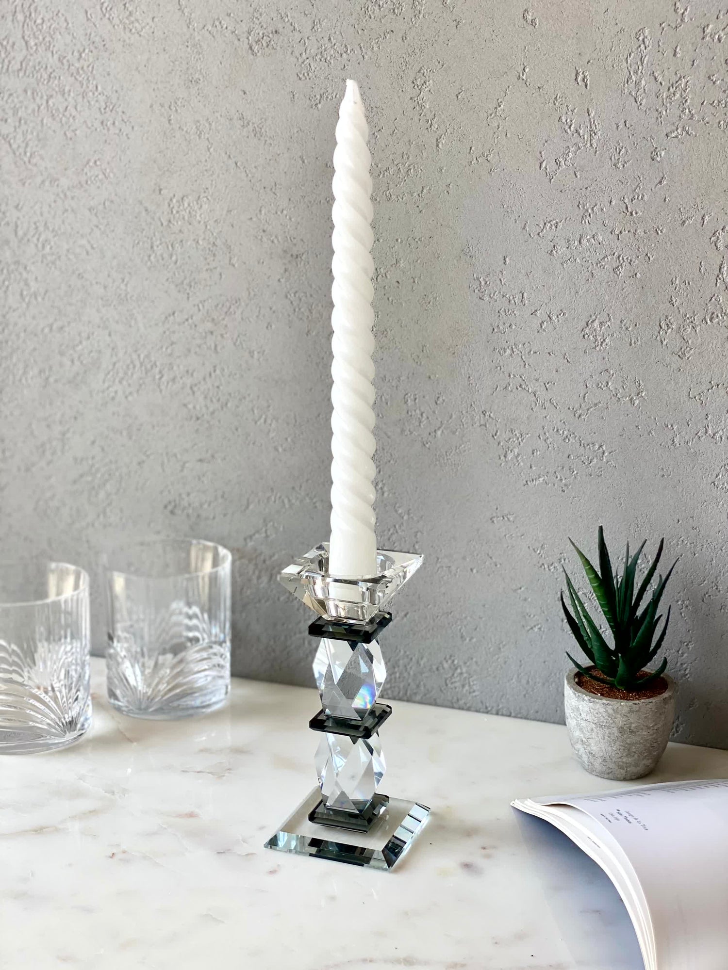 Black Axis Candle Stand - Medium